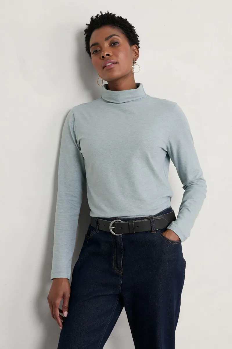 Landing Roll Neck Top (GOTS)