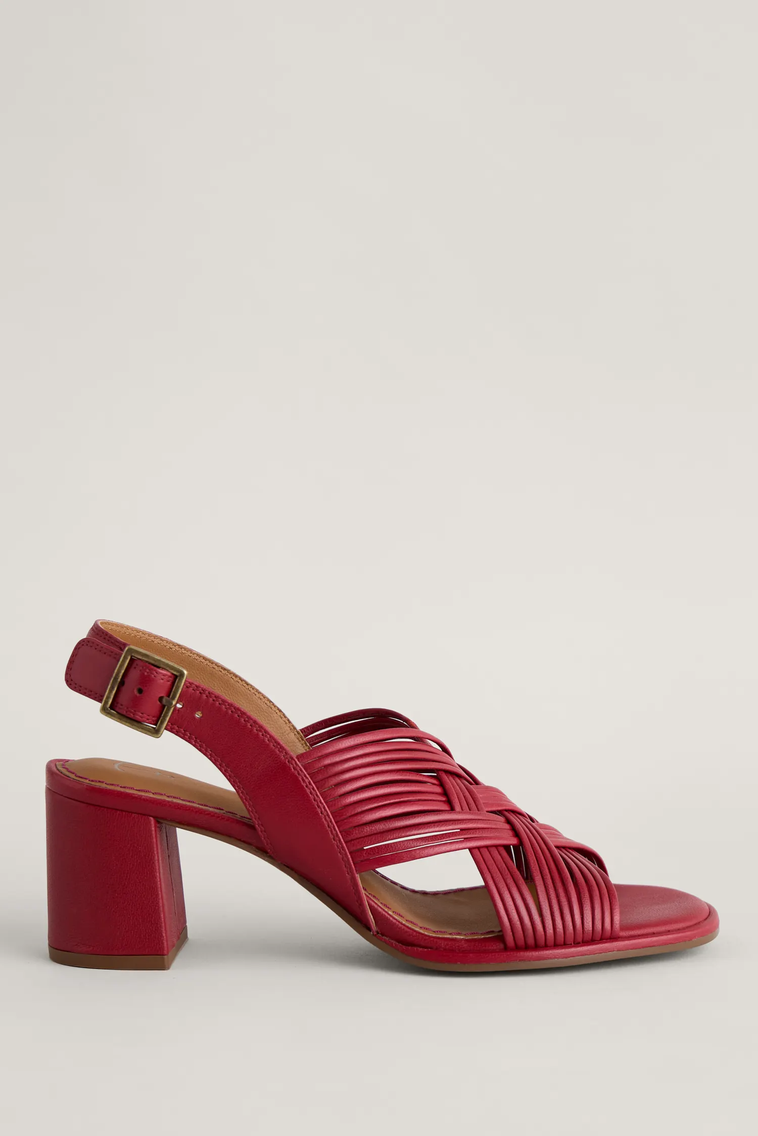 Faerystone Mid Heel Leather Sandals