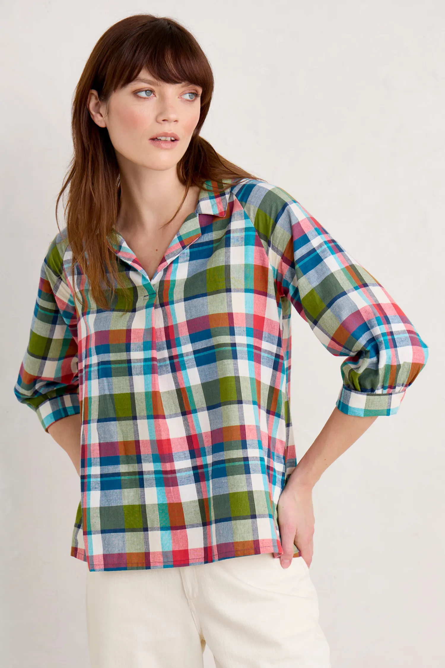 Bryn Checked Top