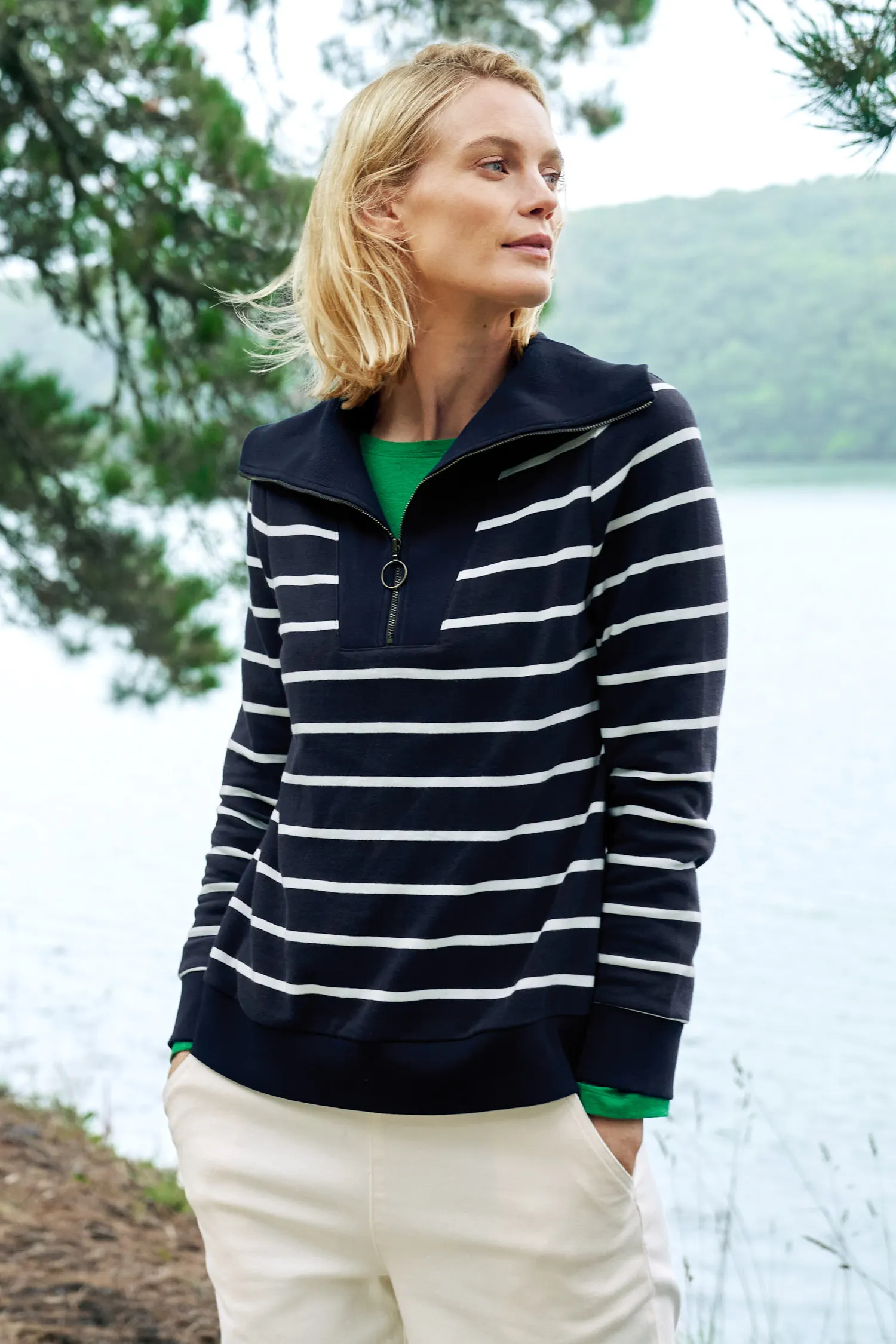 Tideline Collared Sweatshirt
