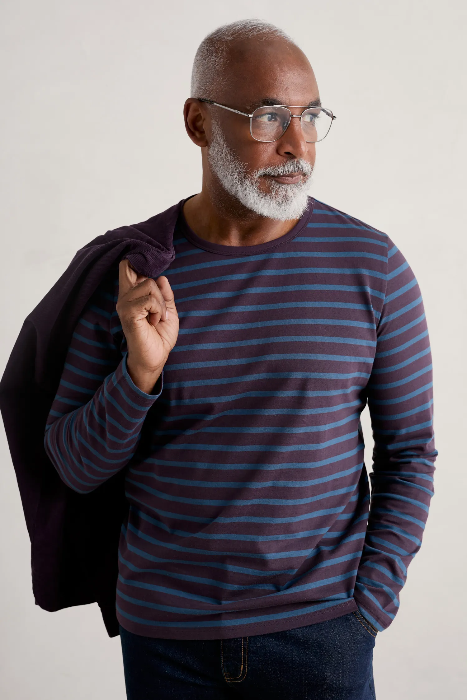 Men's Sailor Shirt With Crew Neck (GOTS)