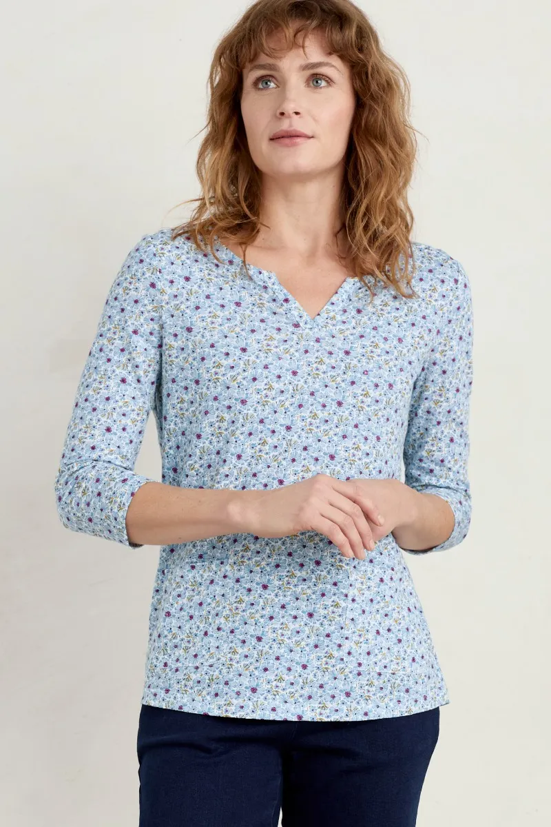 Gypsophilia Notch Neck Top