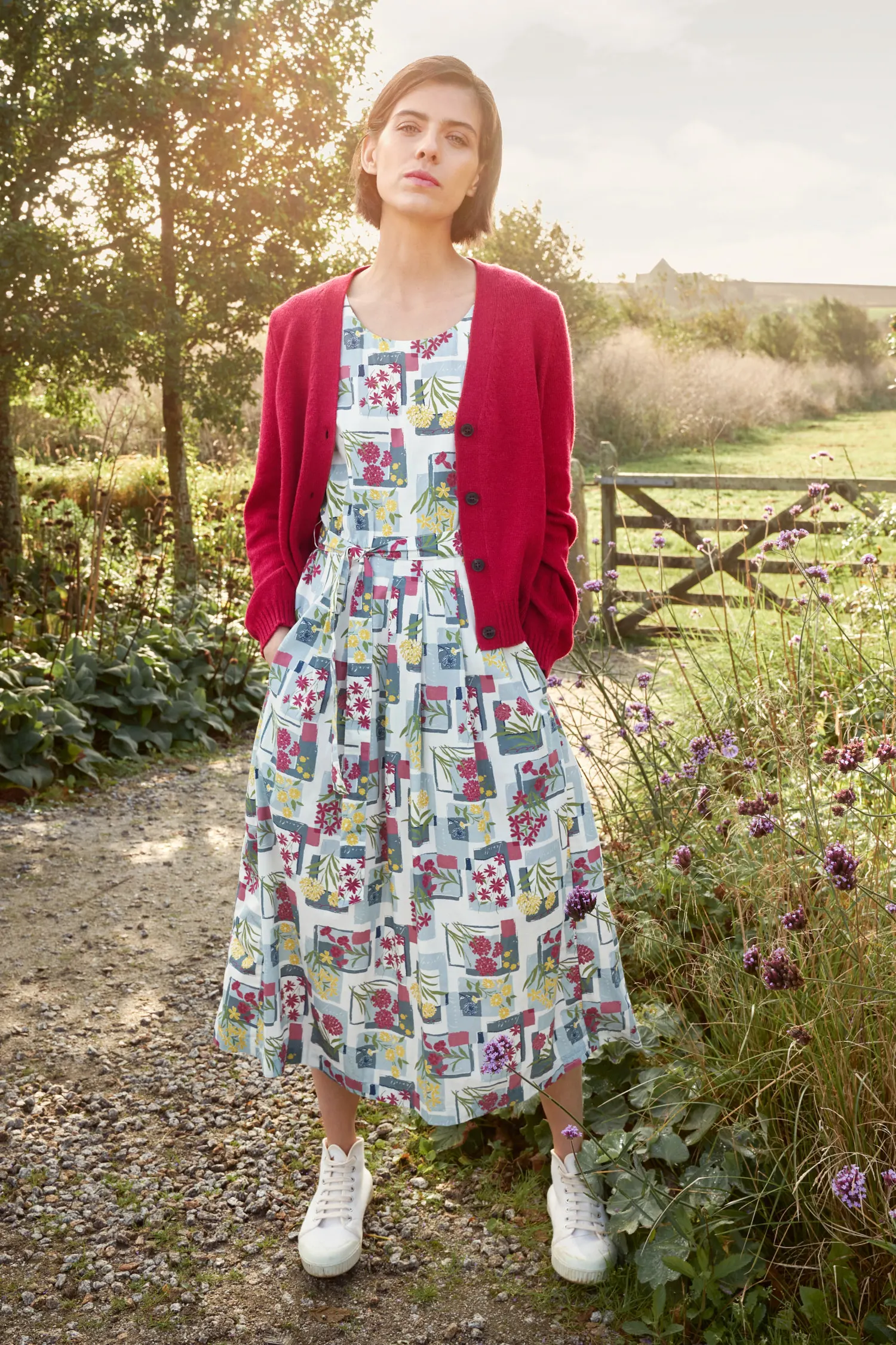 Belle Fit-and-flare Midi Dress
