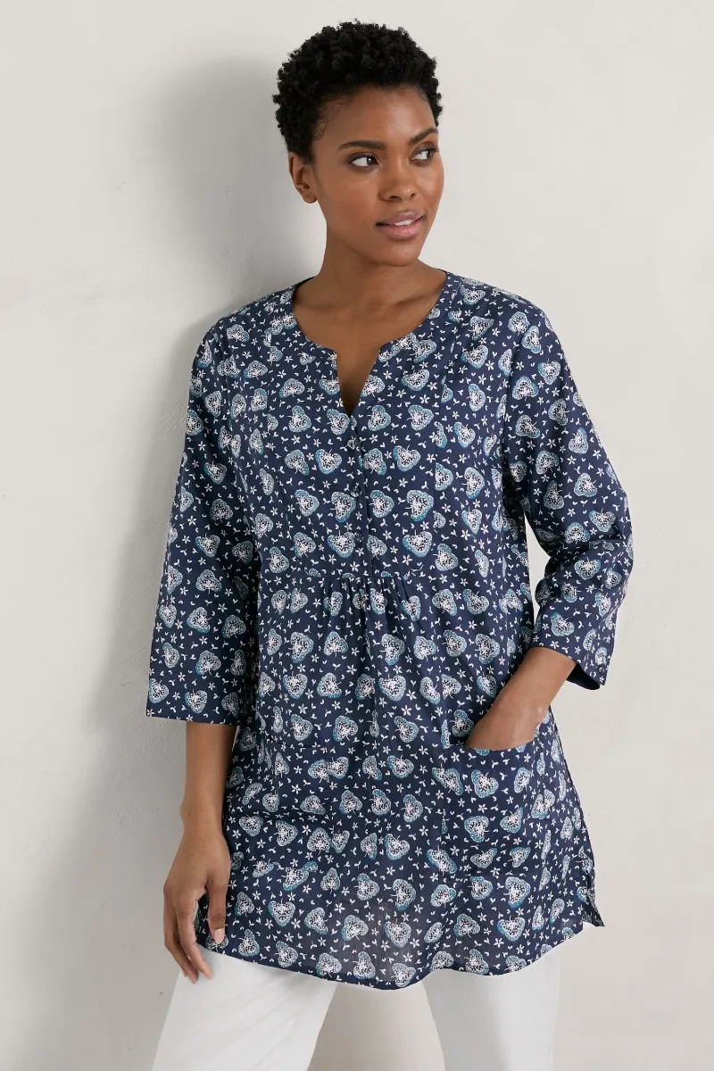 Aventurier Printed Cotton Tunic (GOTS)