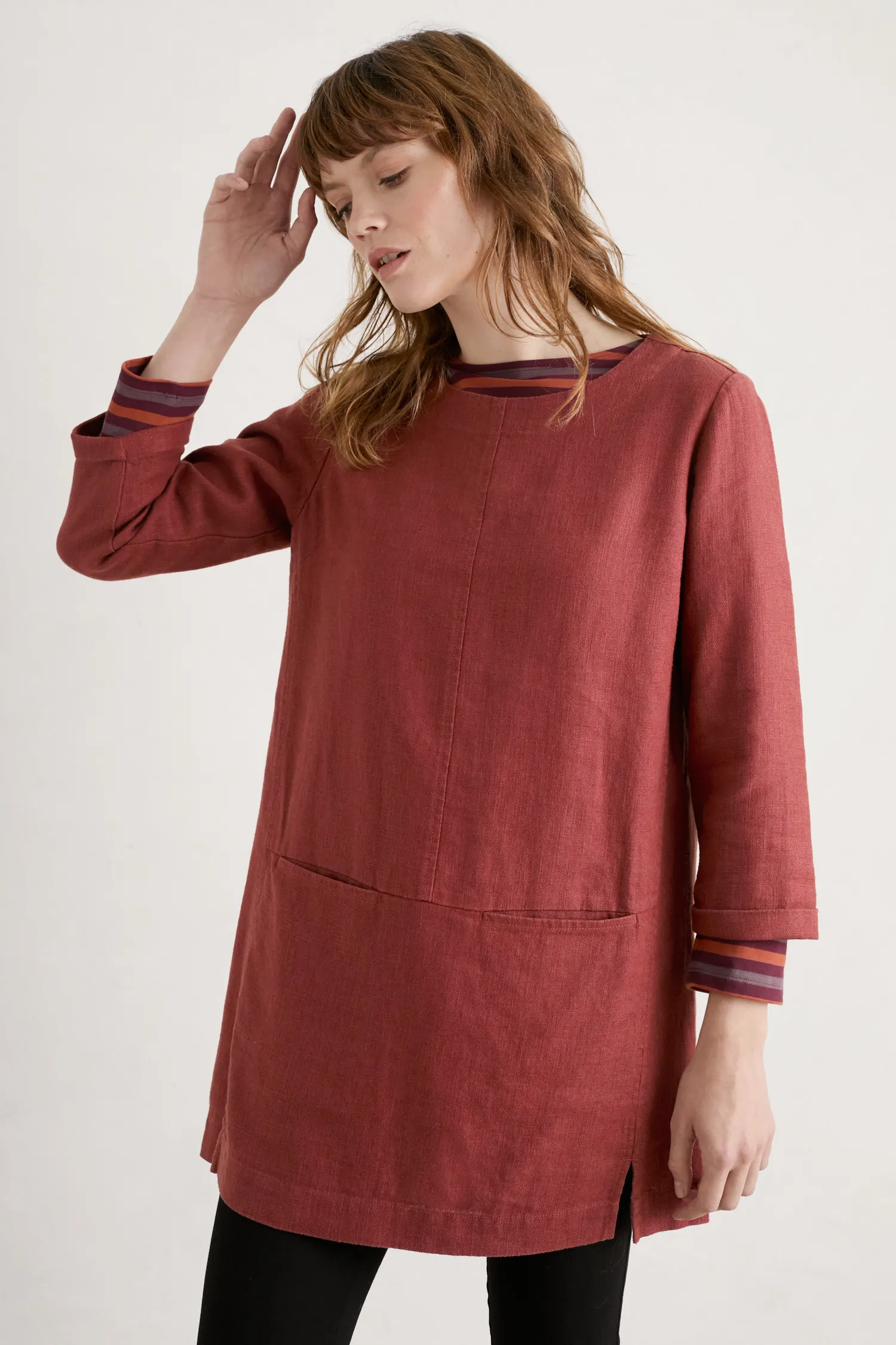 St Agnes Clay Ramie-blend Tunic