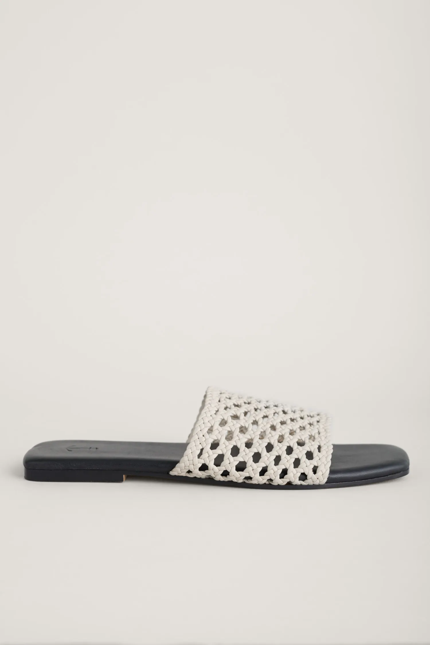 Lost Cove Flat Leather Mule Sandals