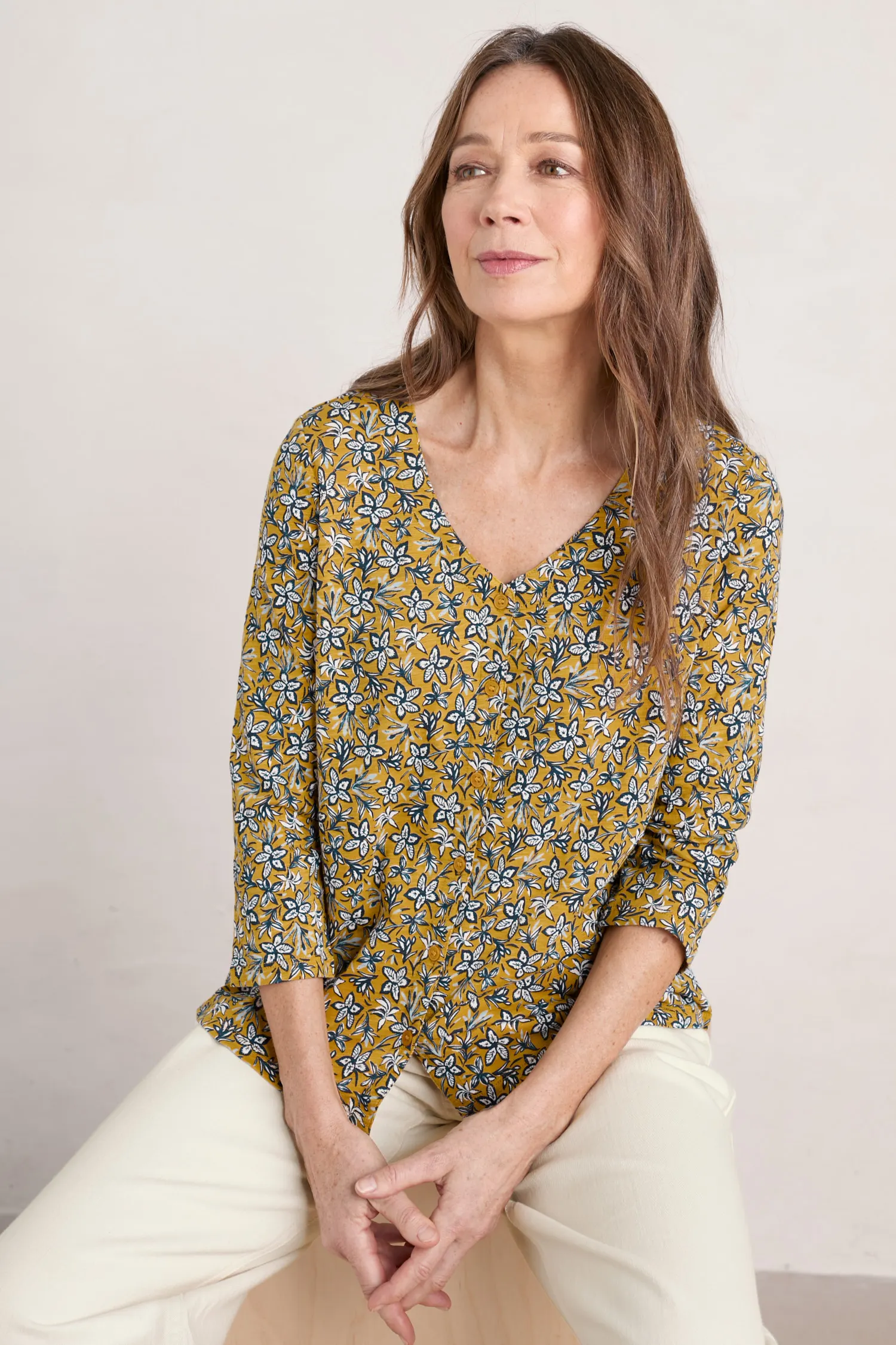 Studio Glass 3/4 Sleeve Top
