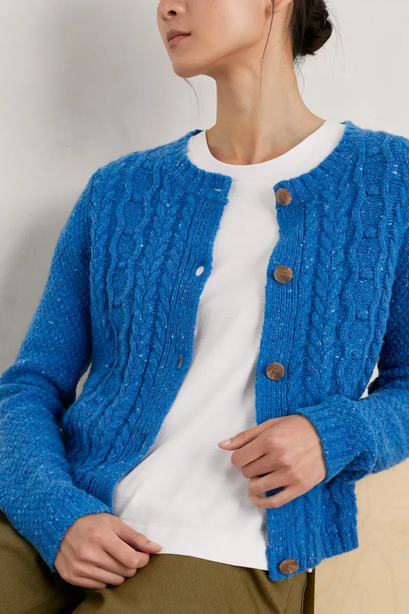 Tressa Merino Blend Cable Knit Cardigan