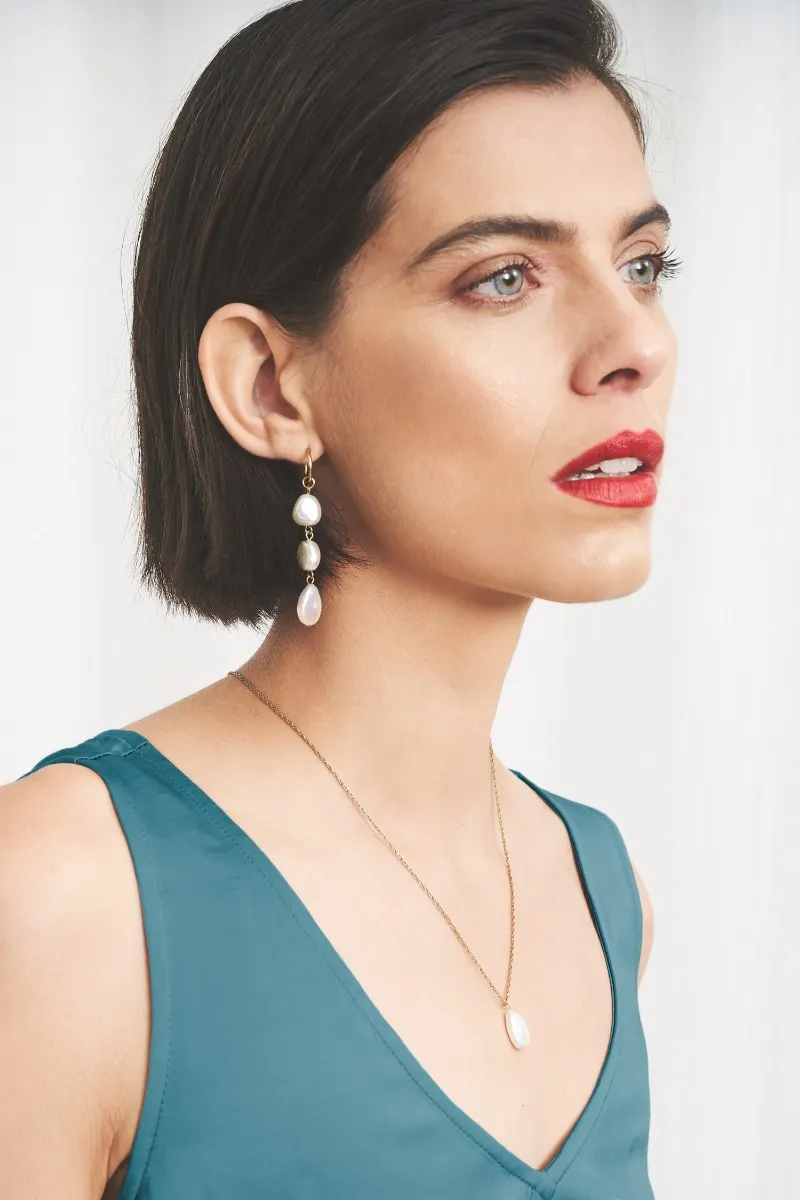 Valency Freshwater Pearl Drop Earrings