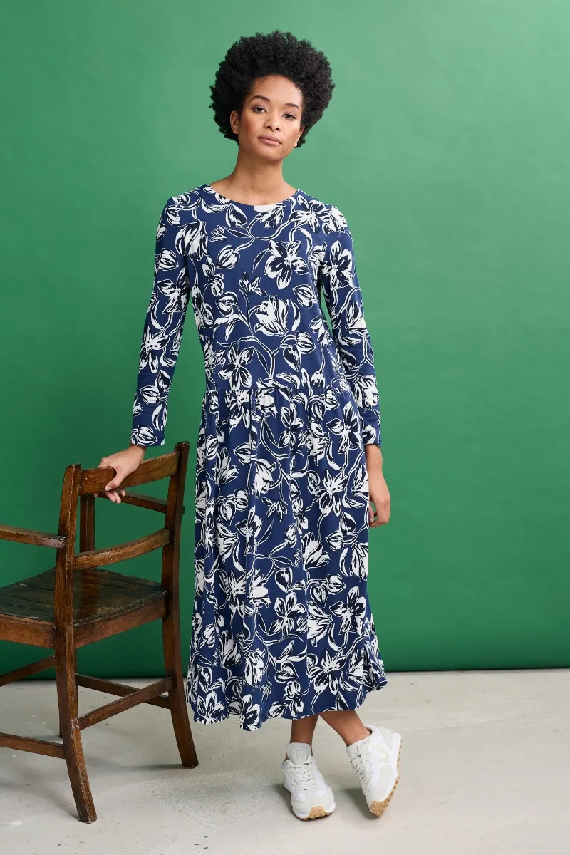 Cladonia Long Sleeve Jersey Dress
