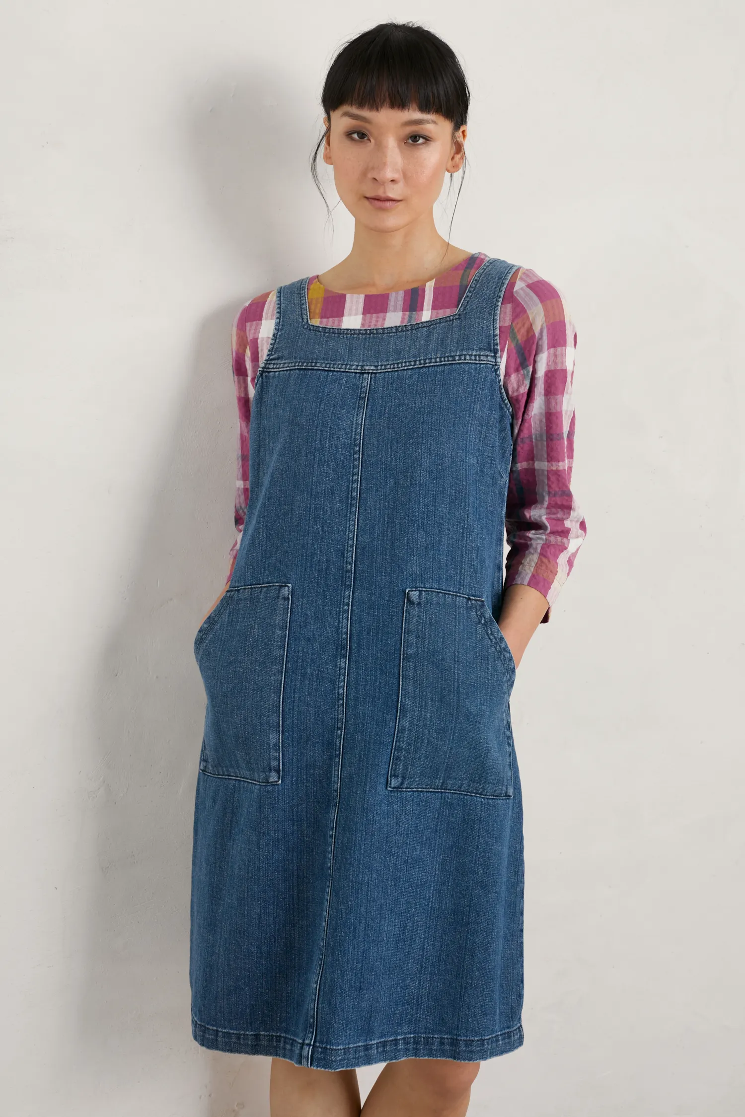 Calican Denim Pinafore Dress