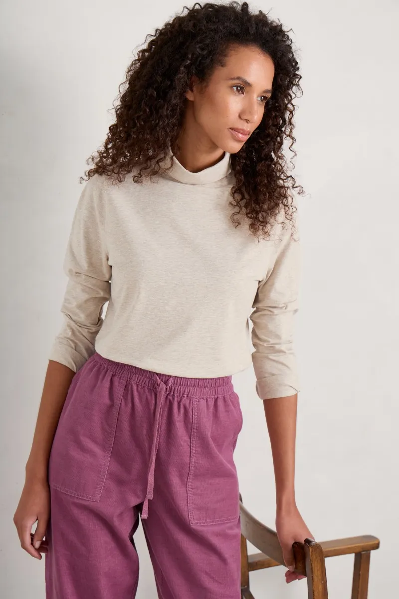 Landing Roll Neck Top (GOTS)