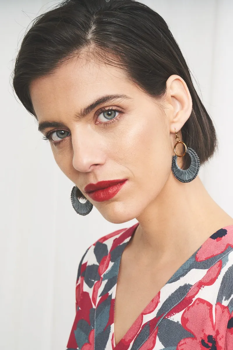 Arum Beaded Drop Earrings