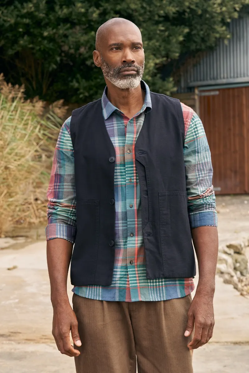 Men's Banyan Checked Cotton Shirt