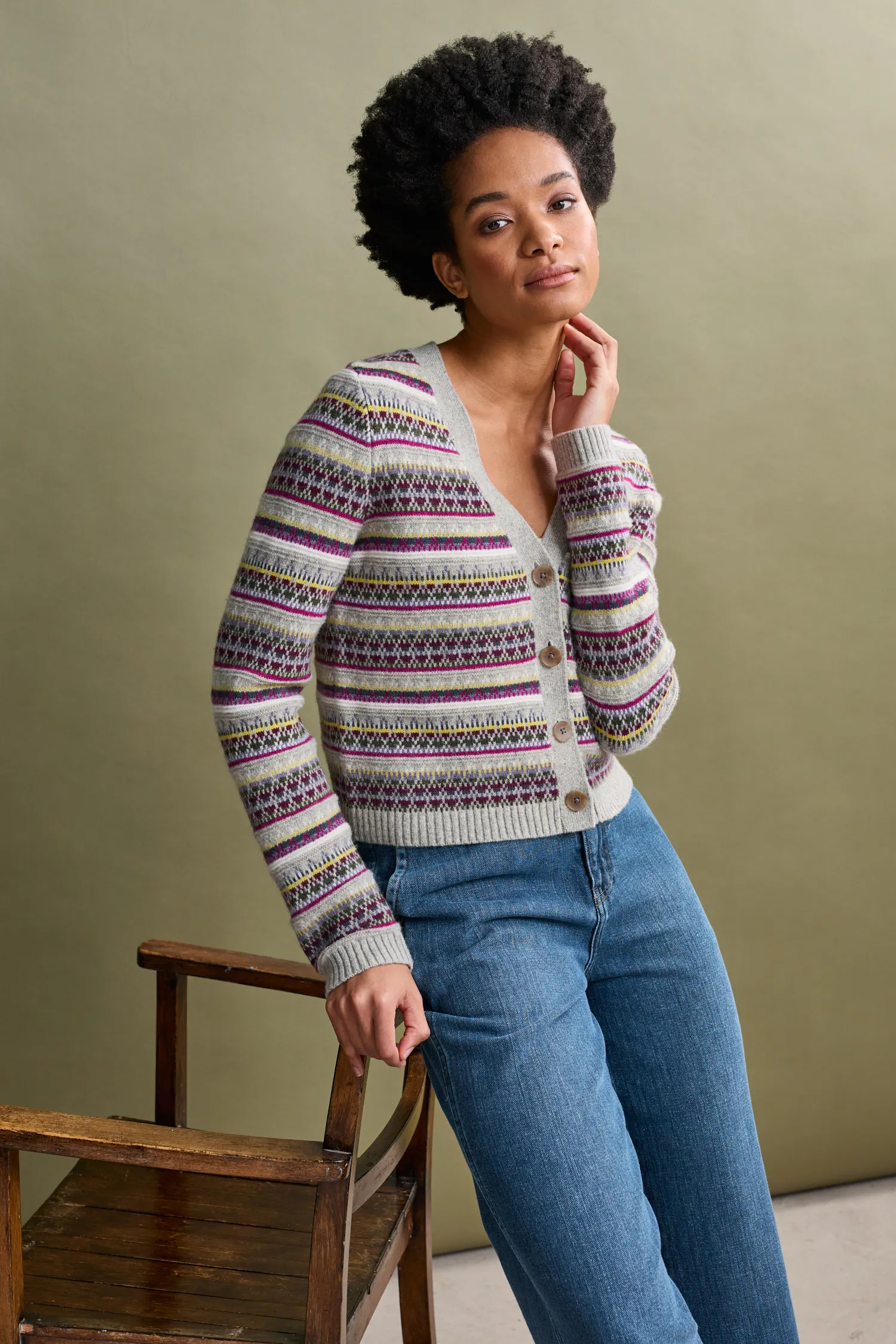 Lamorna Lane Fair Isle Cardigan