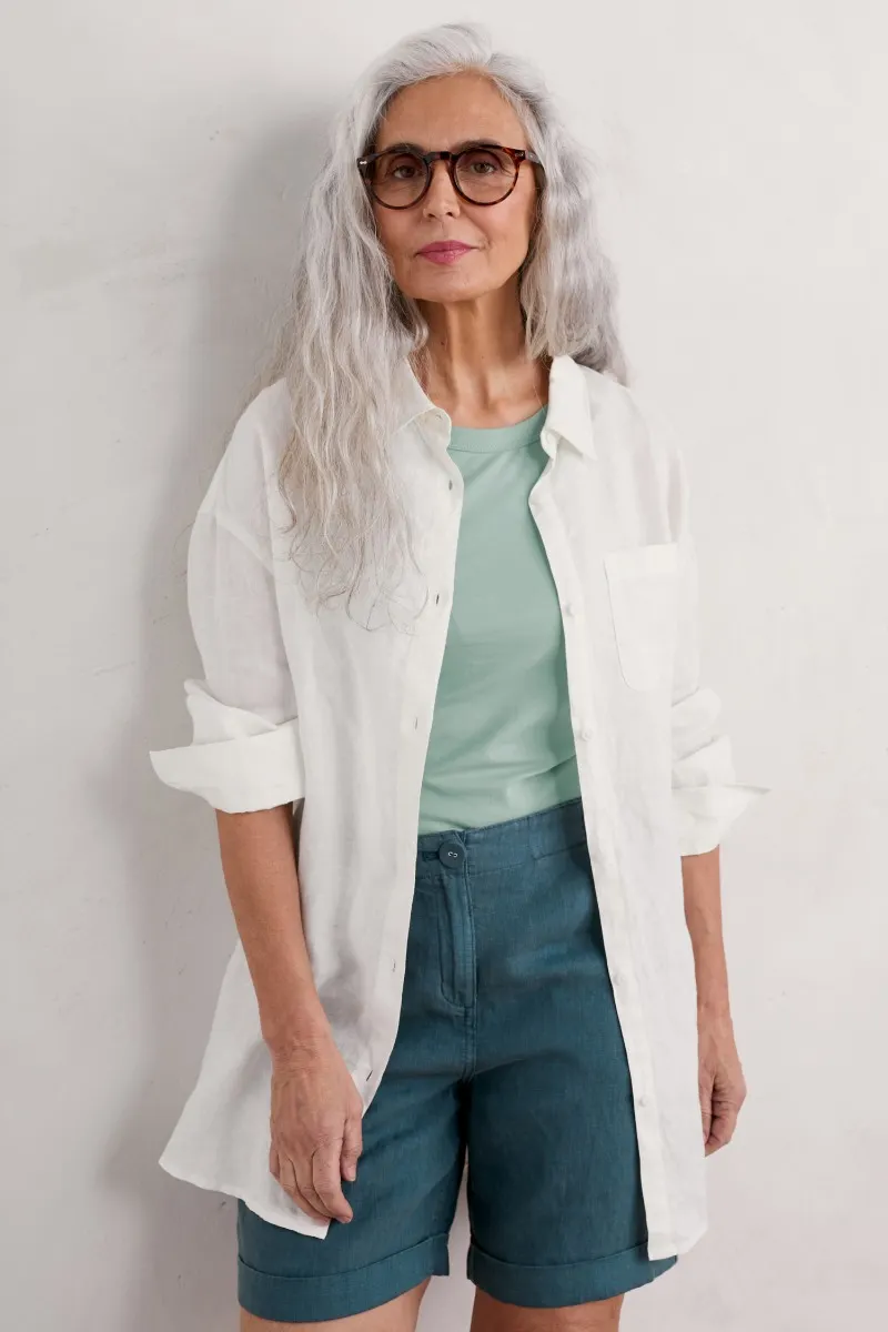 Beach Road Longline Linen Shirt