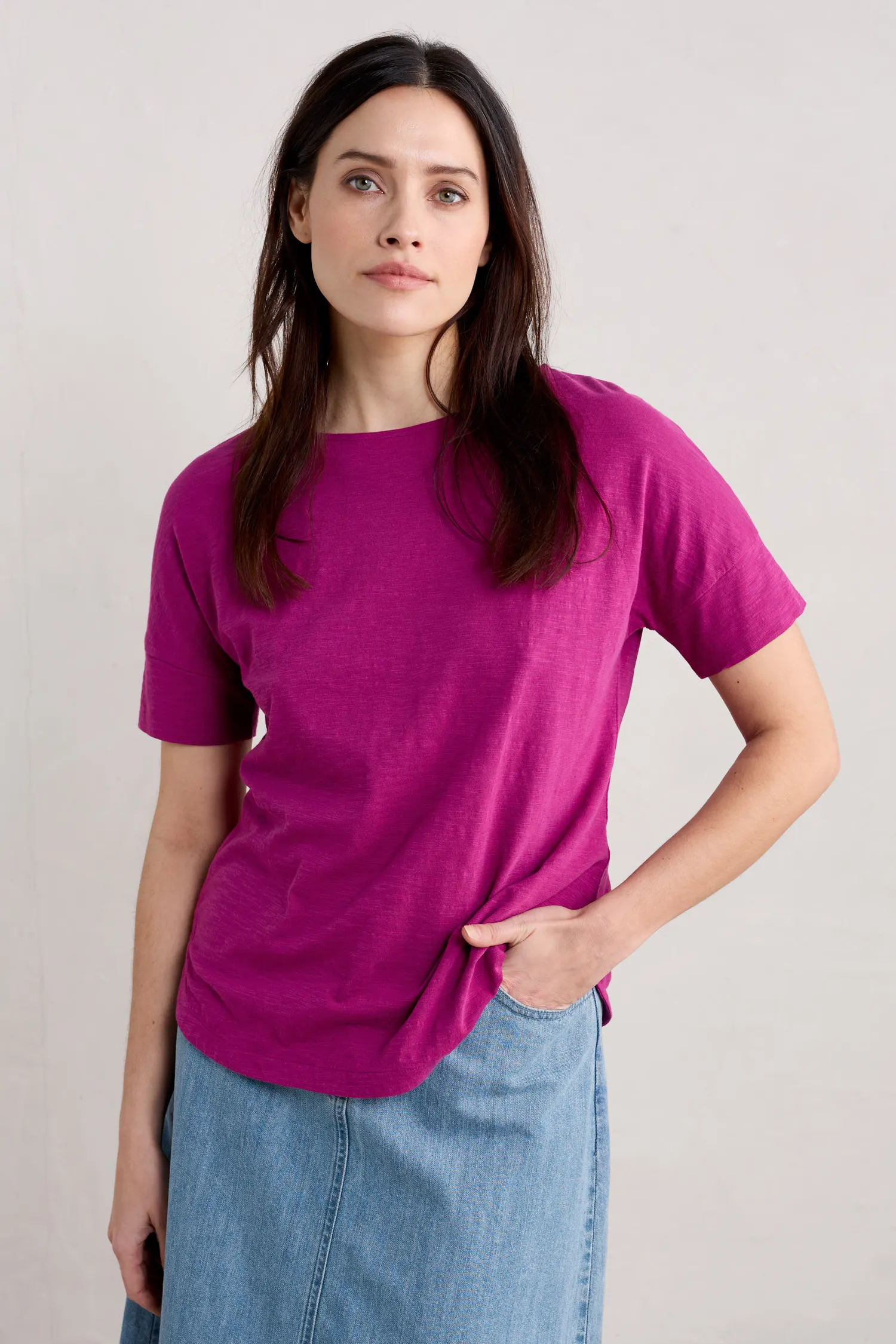 Bryher View Organic Cotton Boat Neck T-Shirt (GOTS)
