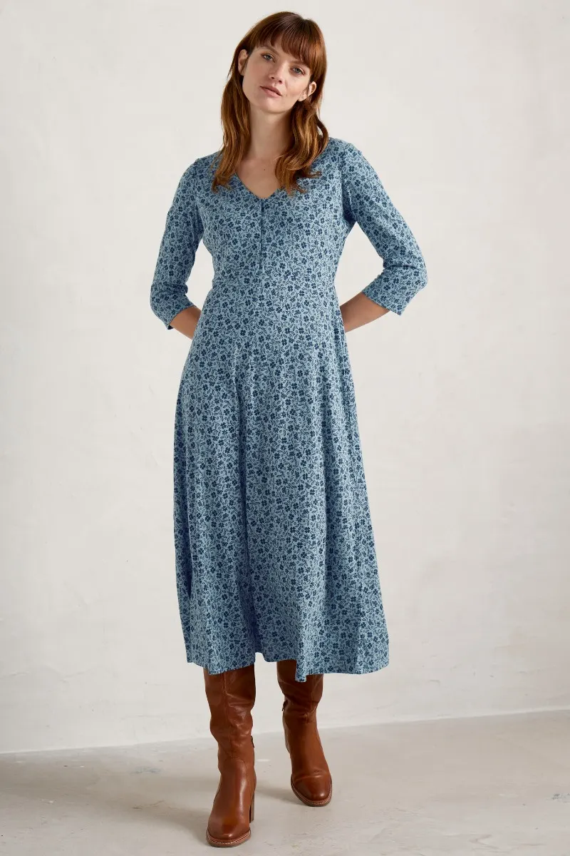 Ava Jersey V-Neck Dress