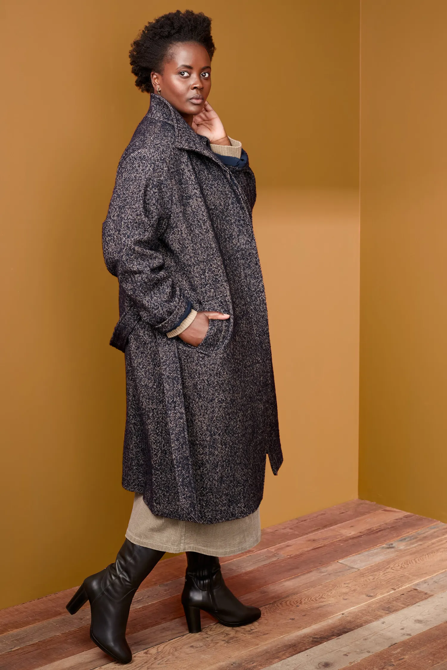 Pinloom Wool Blend Coat