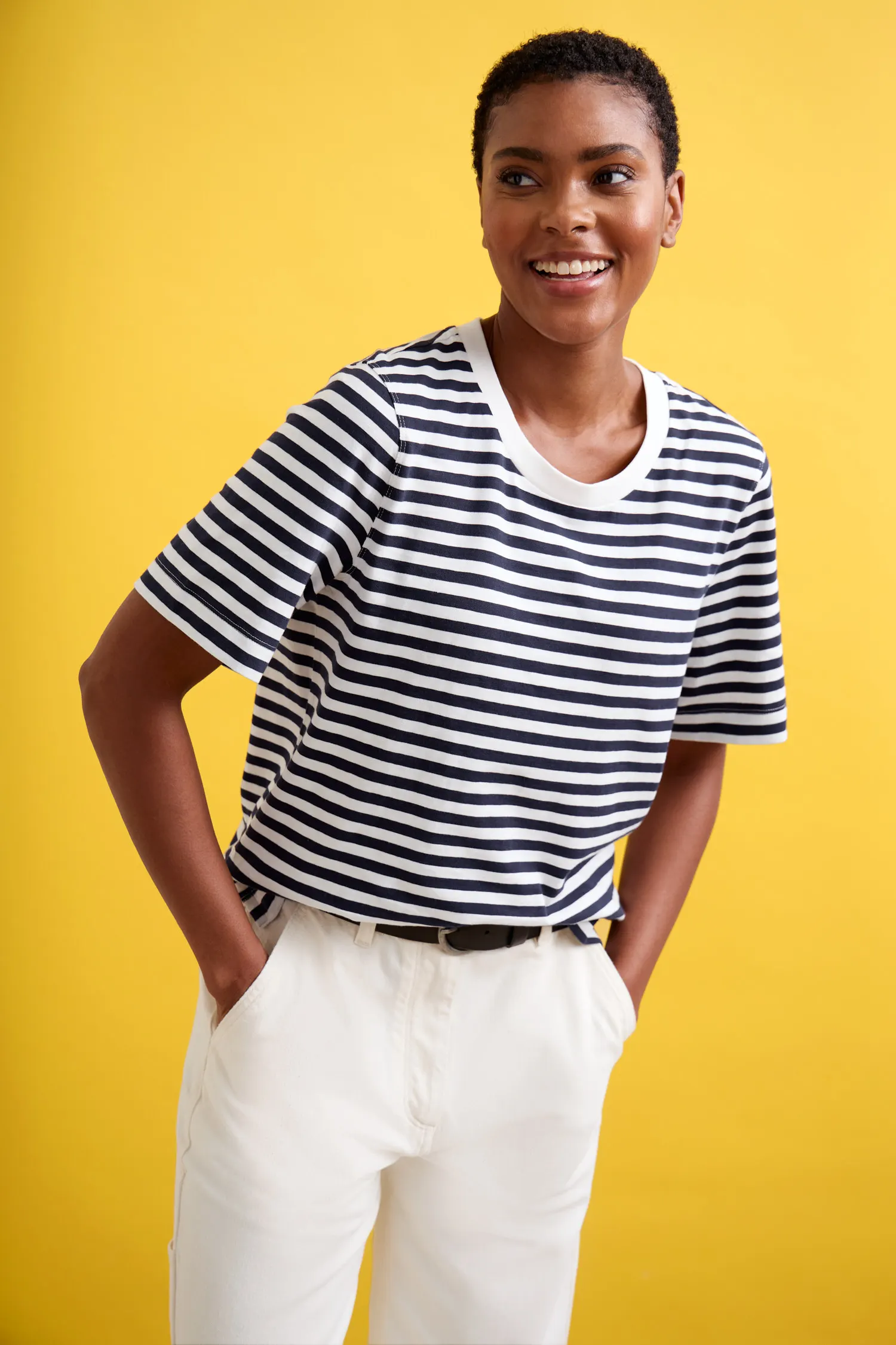 Copseland Striped Organic Cotton T-Shirt (GOTS)