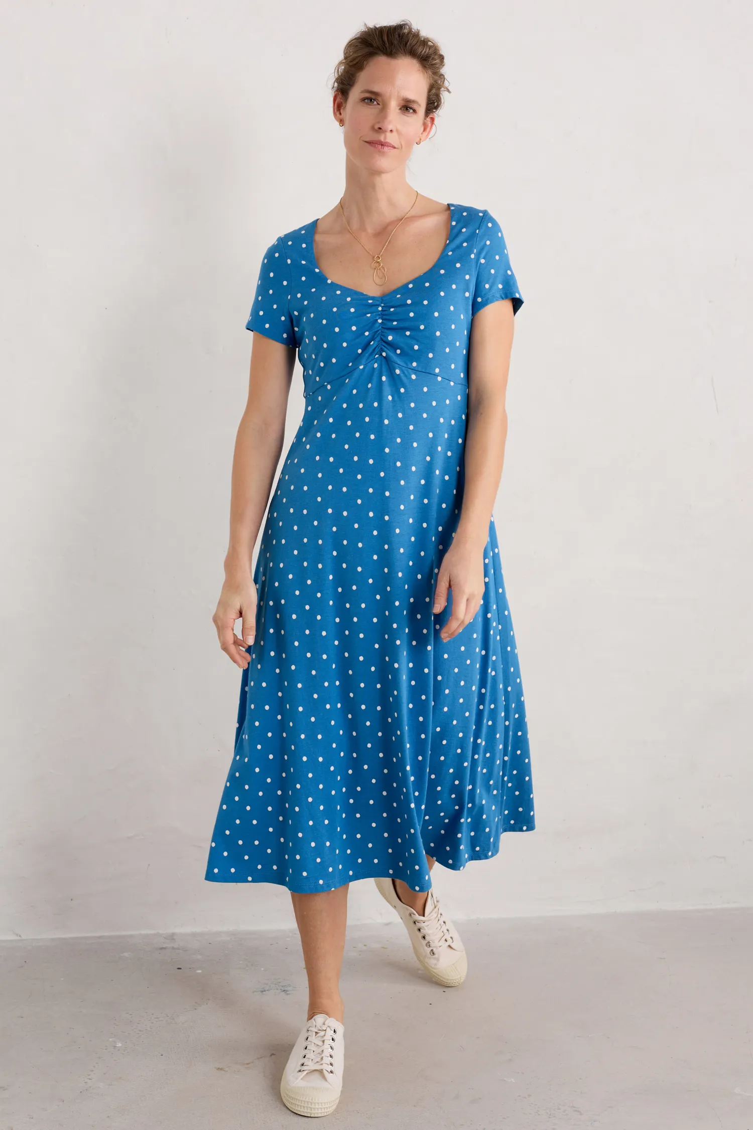 Secret Cove Empire Line Midi Dress