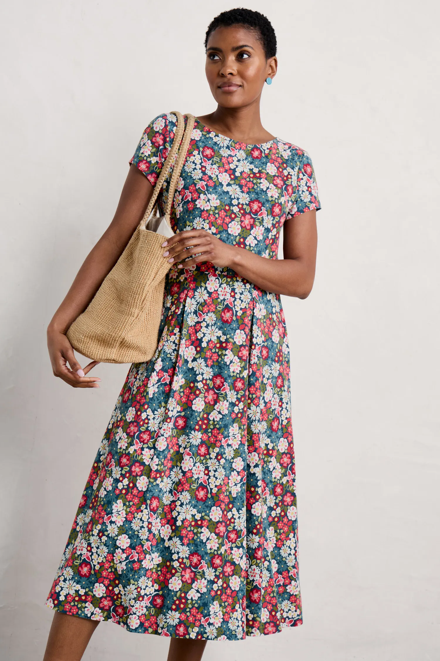 Wild Bouquet Jersey Dress