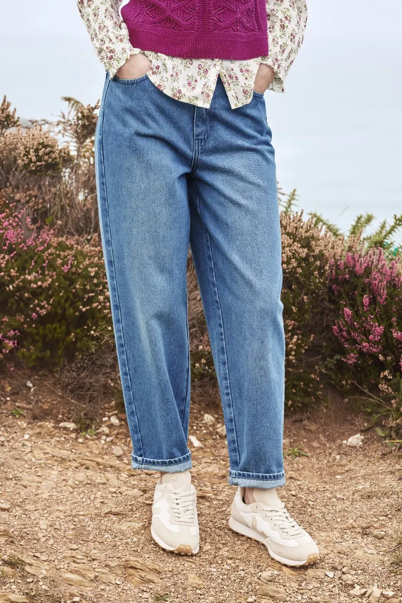 Honeydew Barrel Leg Jeans