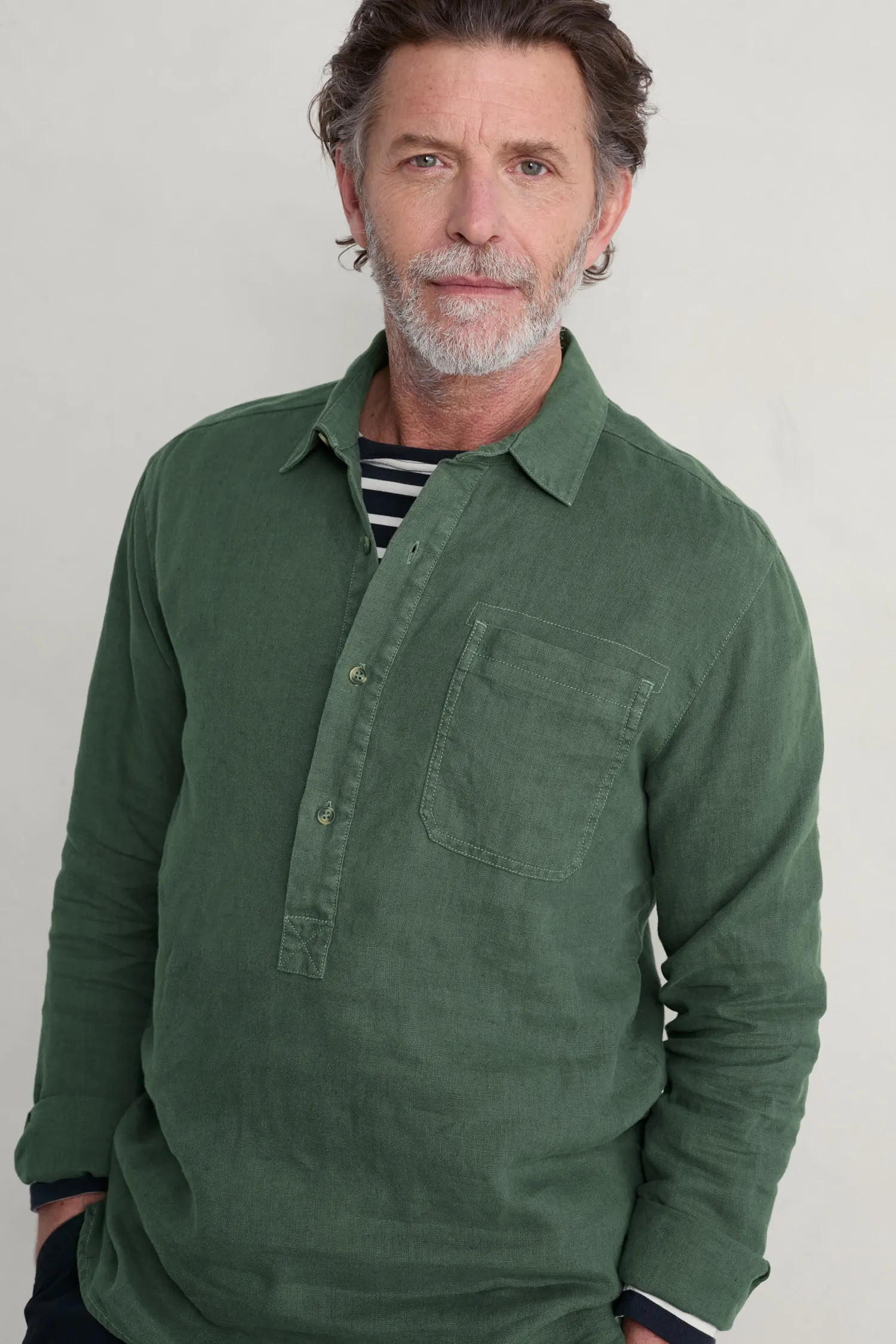 Men's Artist's Linen Shirt