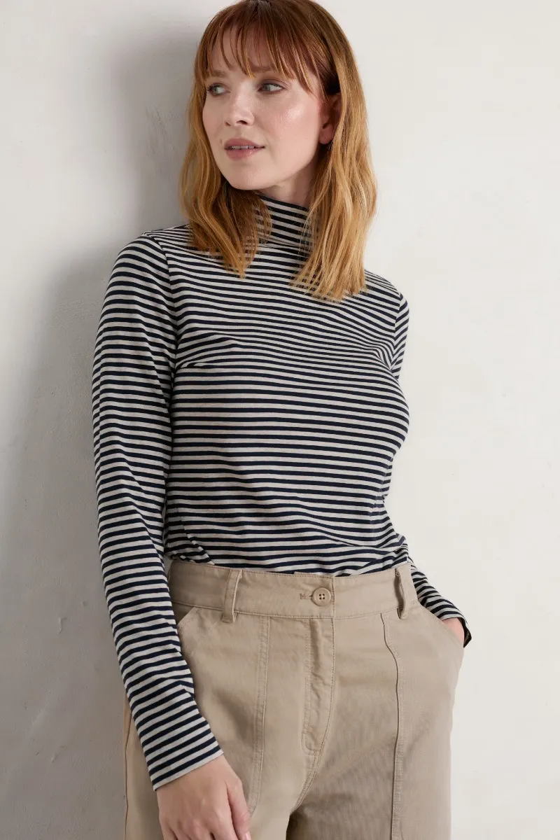 Landing Roll Neck Top (GOTS)