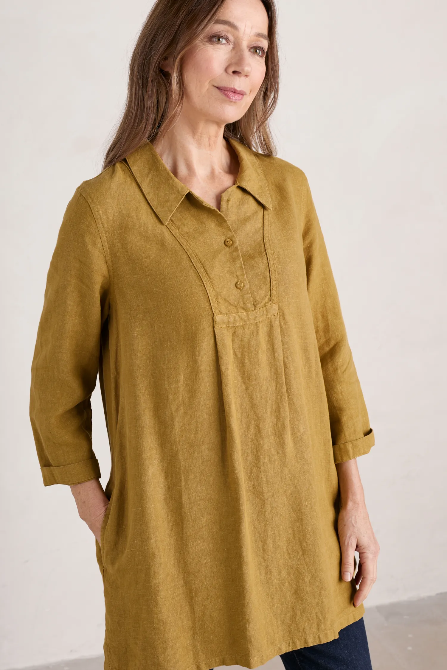 Tide Clock 3/4 Sleeve Tunic