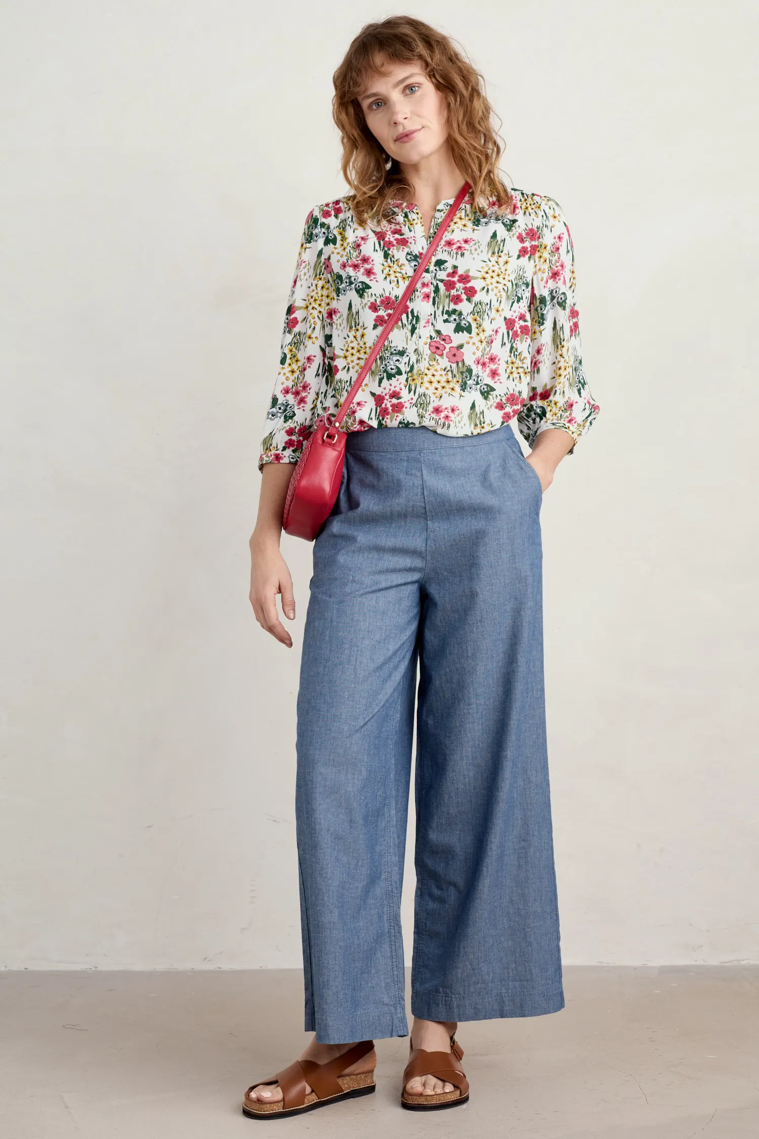 Willow Path 3/4 Sleeve Printed Shirt