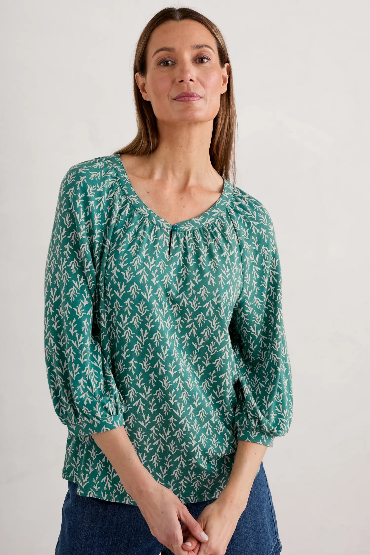 Garlanding Jersey Top
