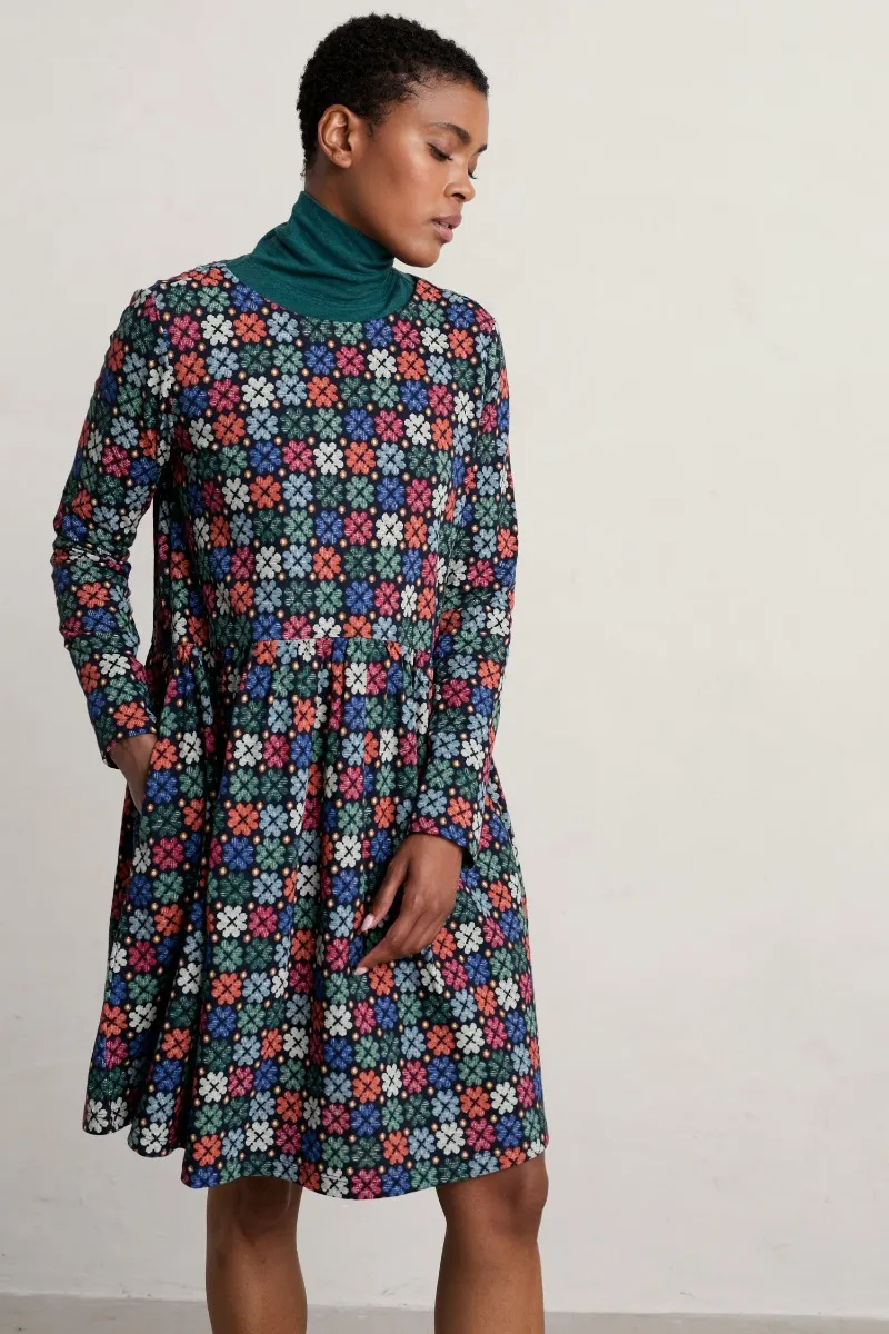Sea Mirror Jersey Dress