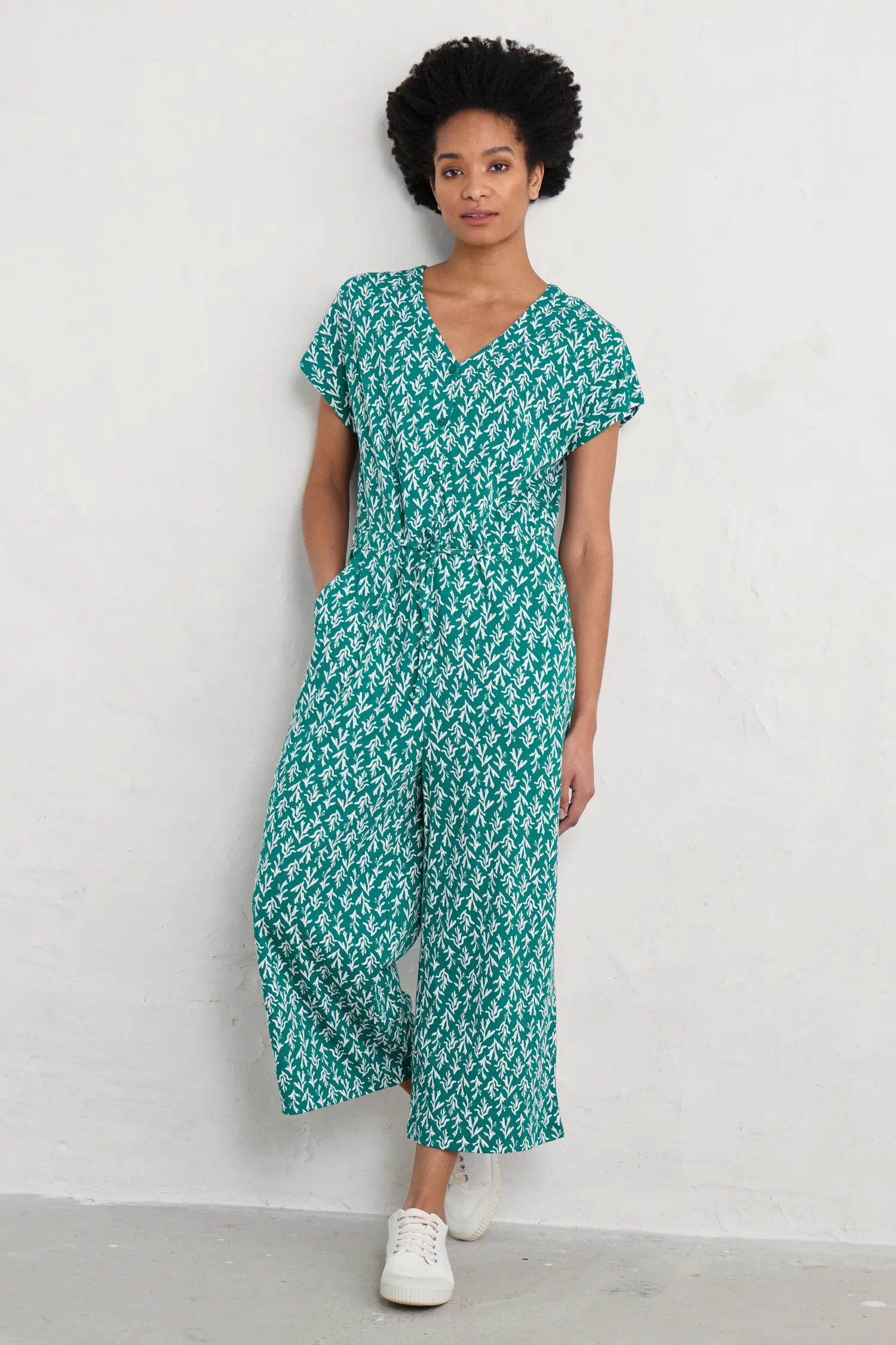 Rose Trellis Wide Leg Jumpsuit