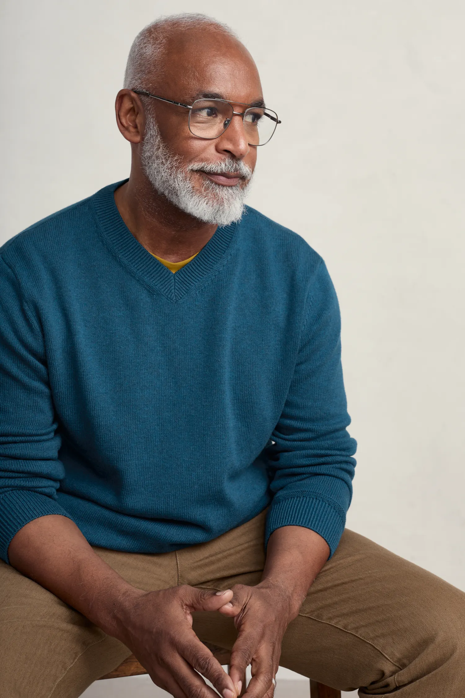 Men's Mainbrace Organic Cotton V-Neck Jumper