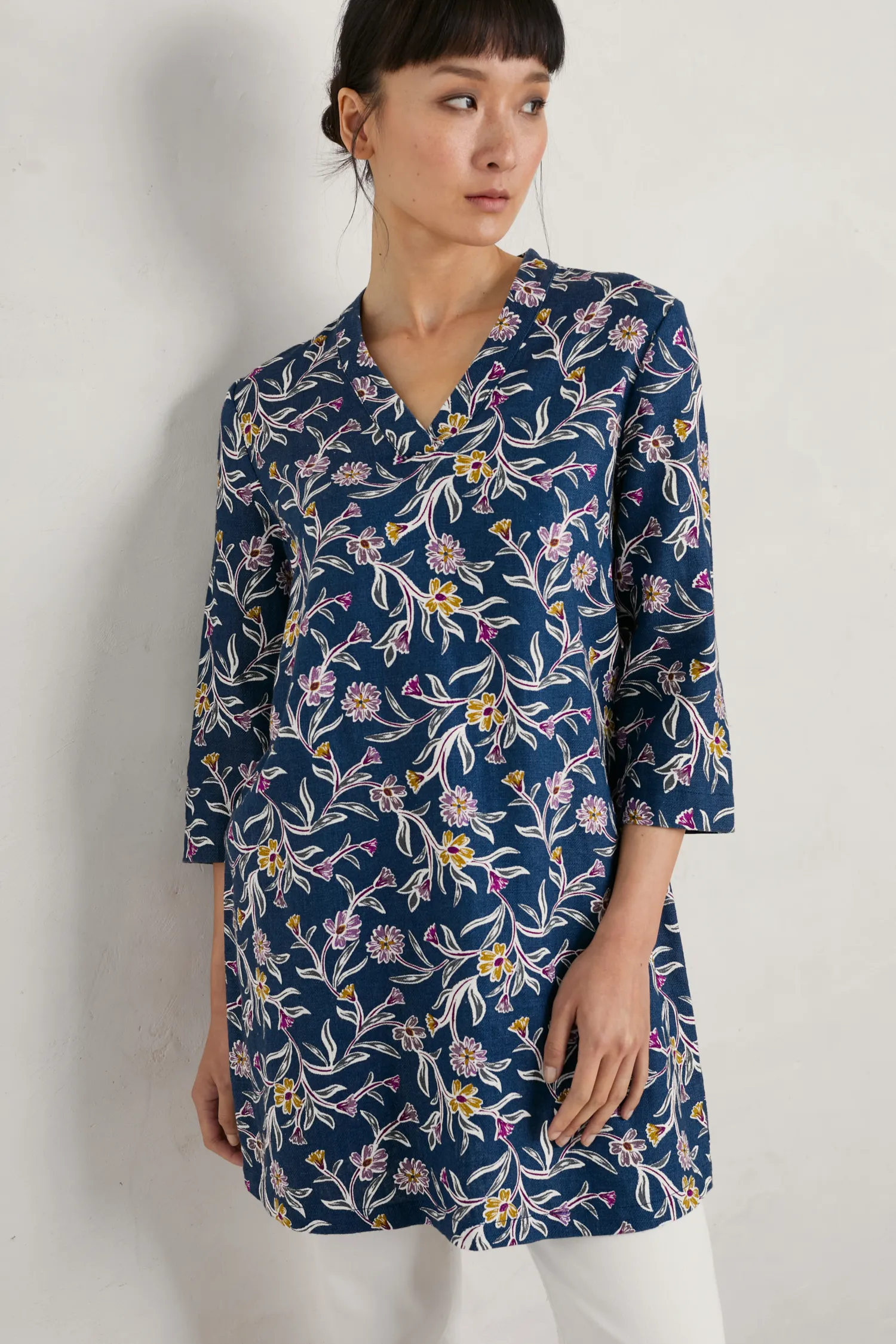 Curves Flow Ramie Tunic