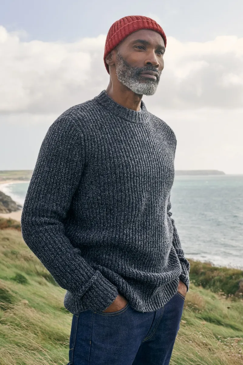 Men's Wheelwright Ribbed Lambswool Blend Jumper