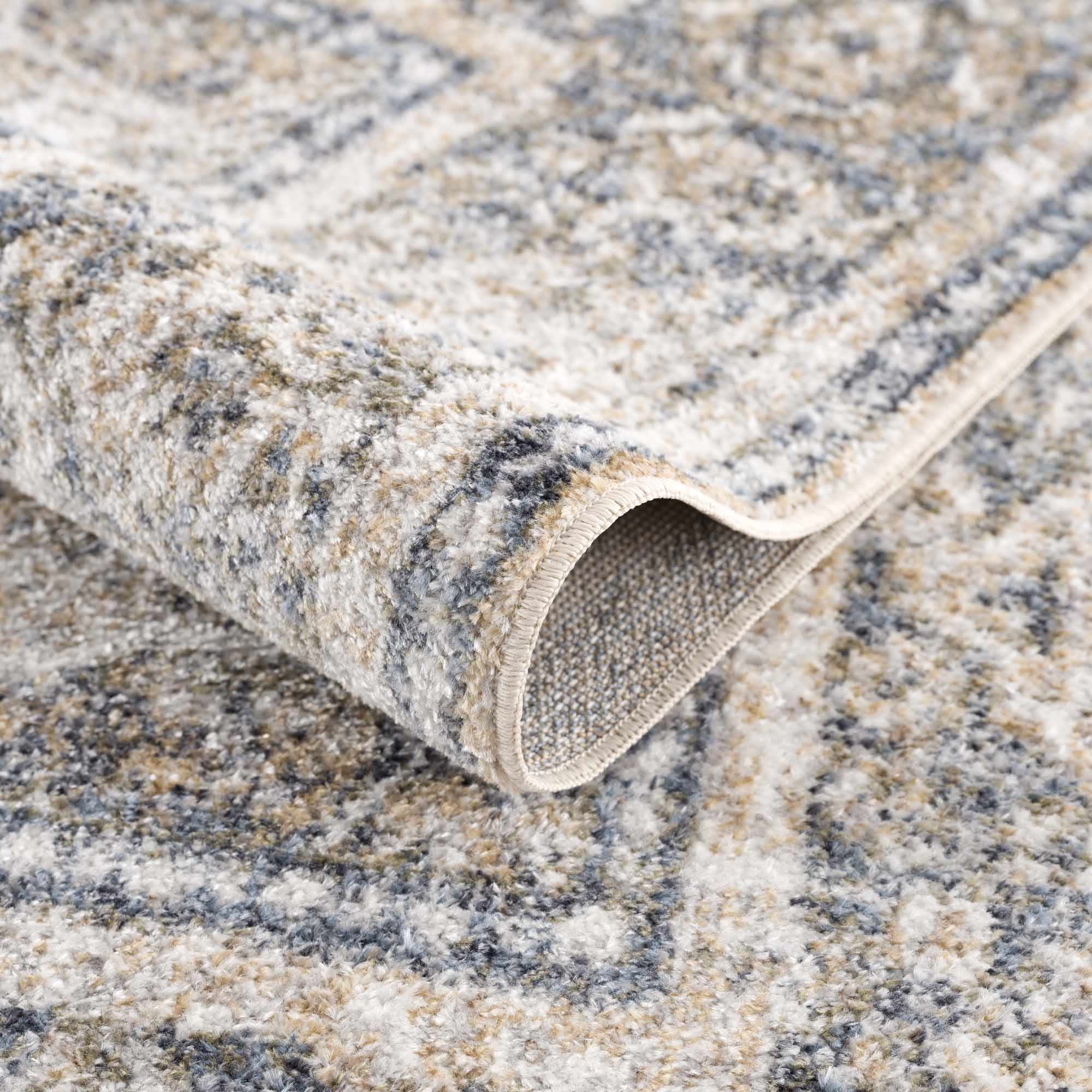 Boutique Rugs - Arias Cream & Blue Washable Area Rug