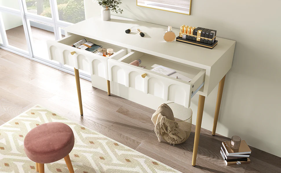 Walker Edison | Contemporary Modern Makeup Vanity Desk