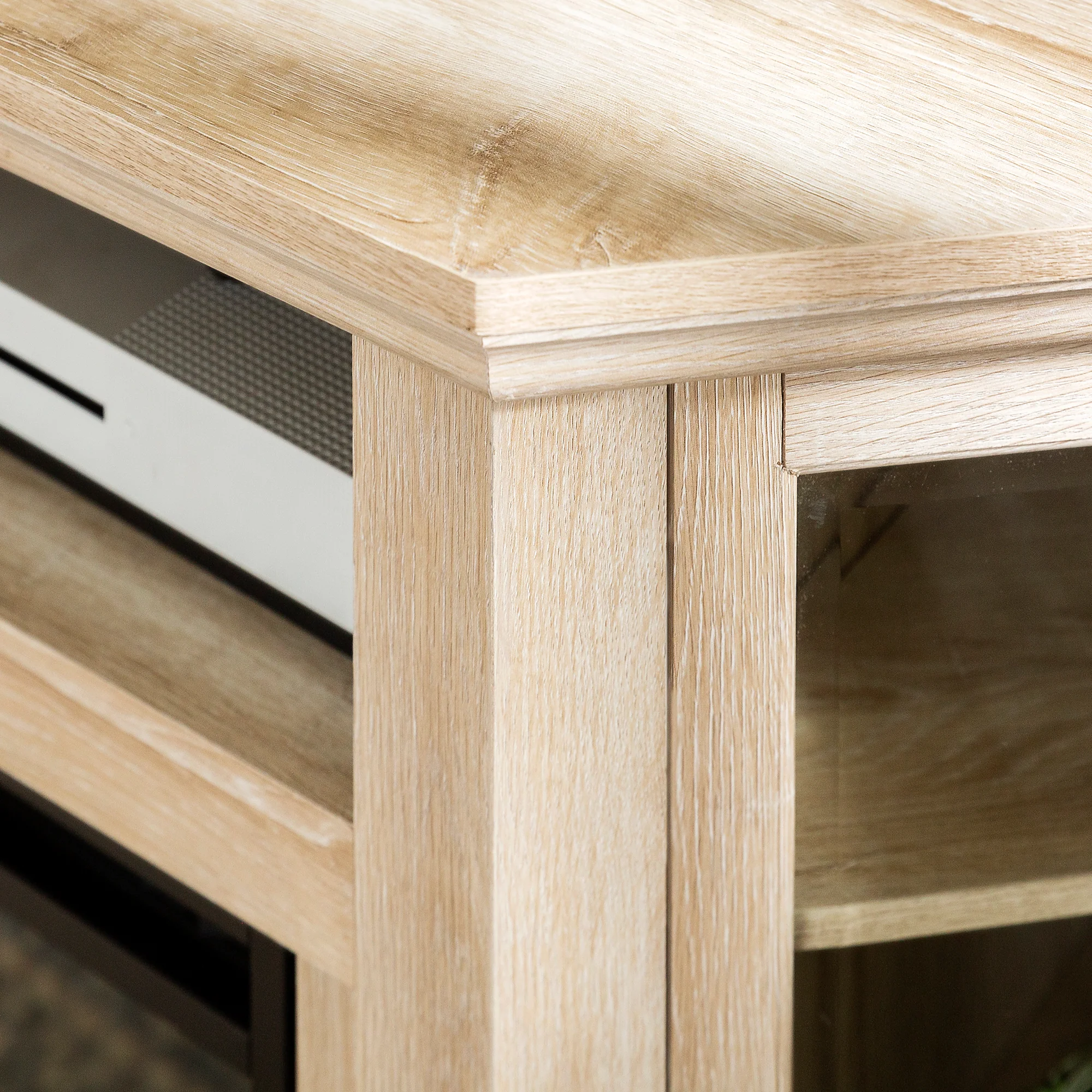 Barn 48 Wood Corner Fireplace TV Stand