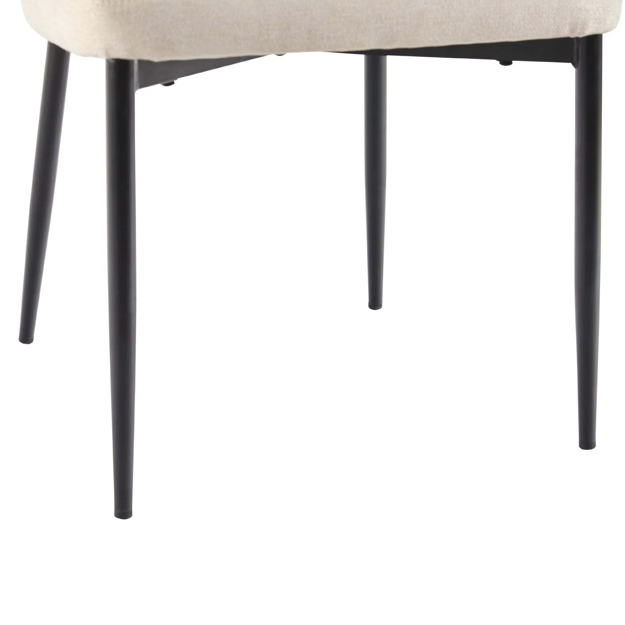 Alexis Modern Upholstered Curved Dining Chair, set of 2