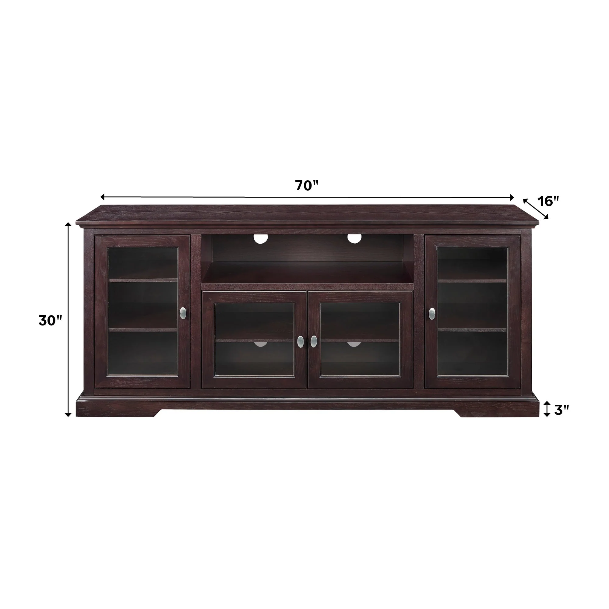 70 Highboy Style Wood TV Stand