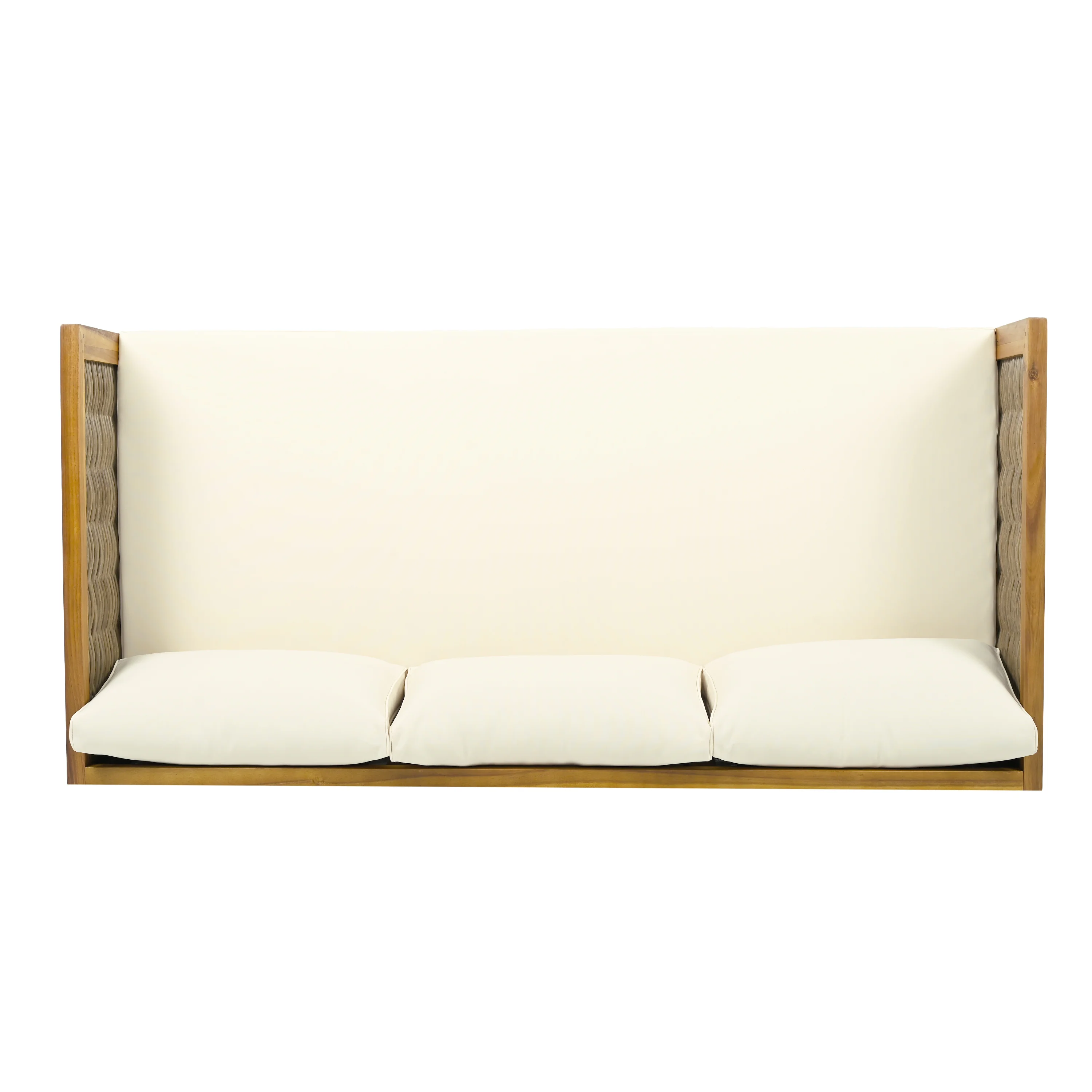 Walker Edison | Outdoor Teak Wood Daybed Sofa