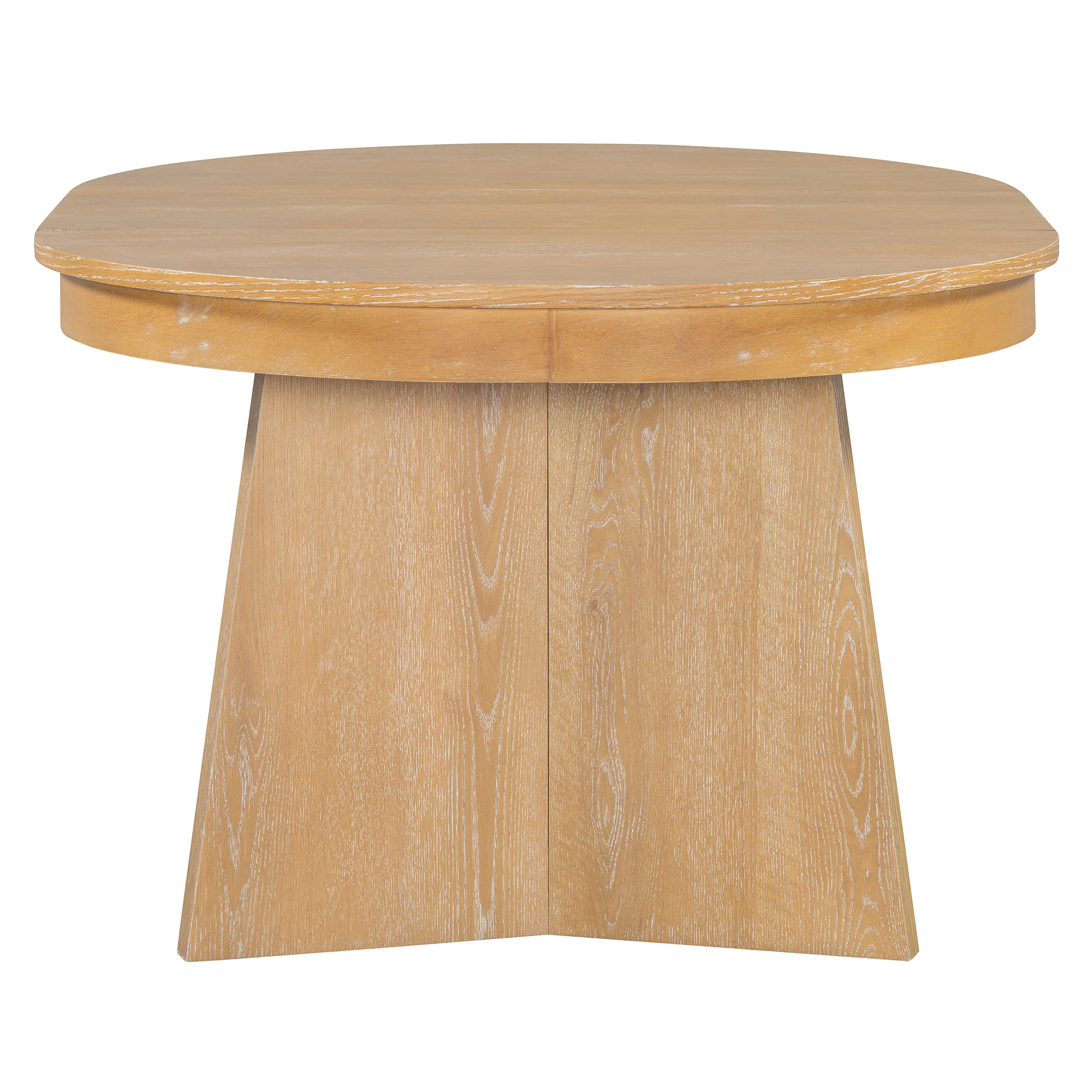 Walker Edison | Extendable 5-Piece Round Dining Table Set for 4