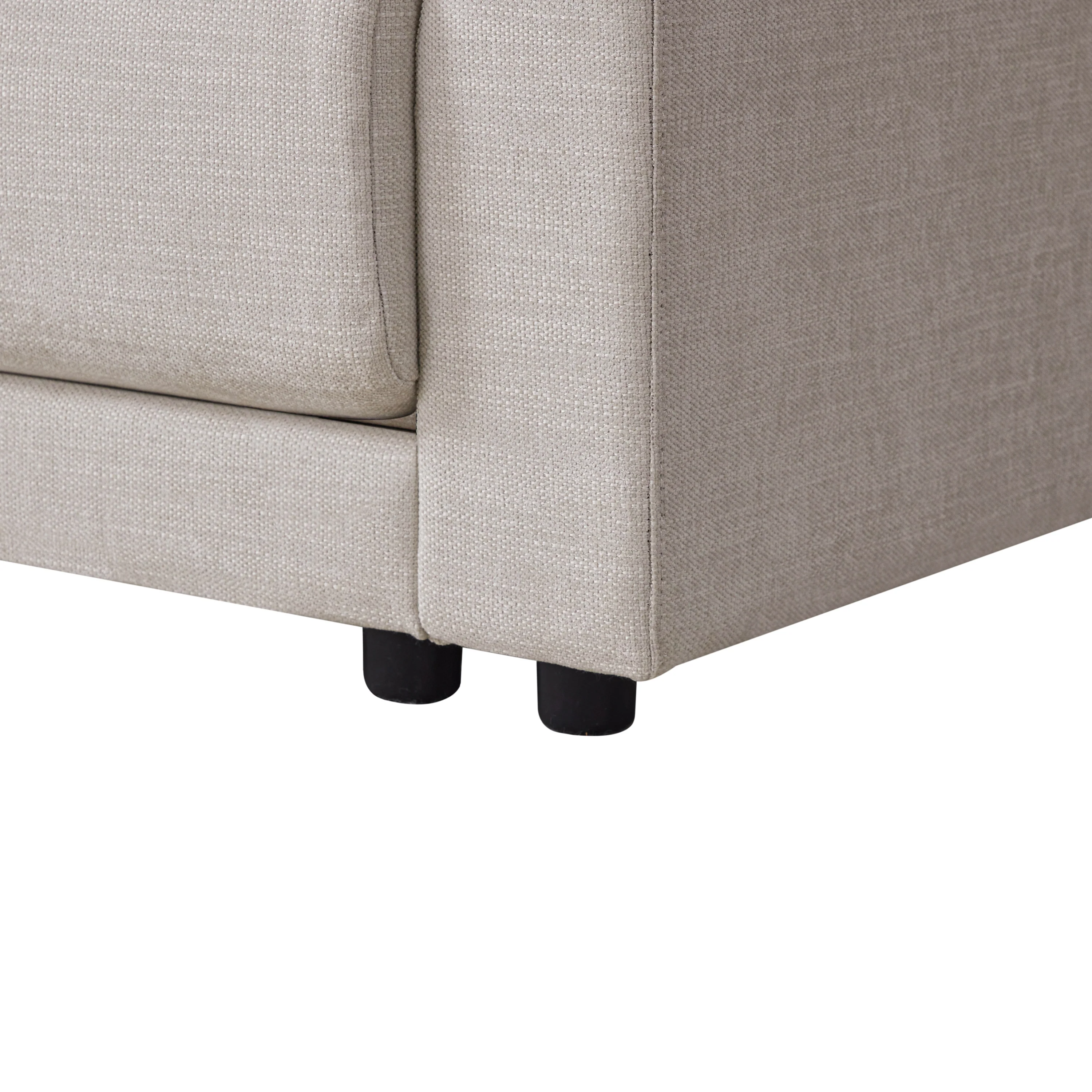 Walker Edison | Chenille Sectional Sofa with Storage Console