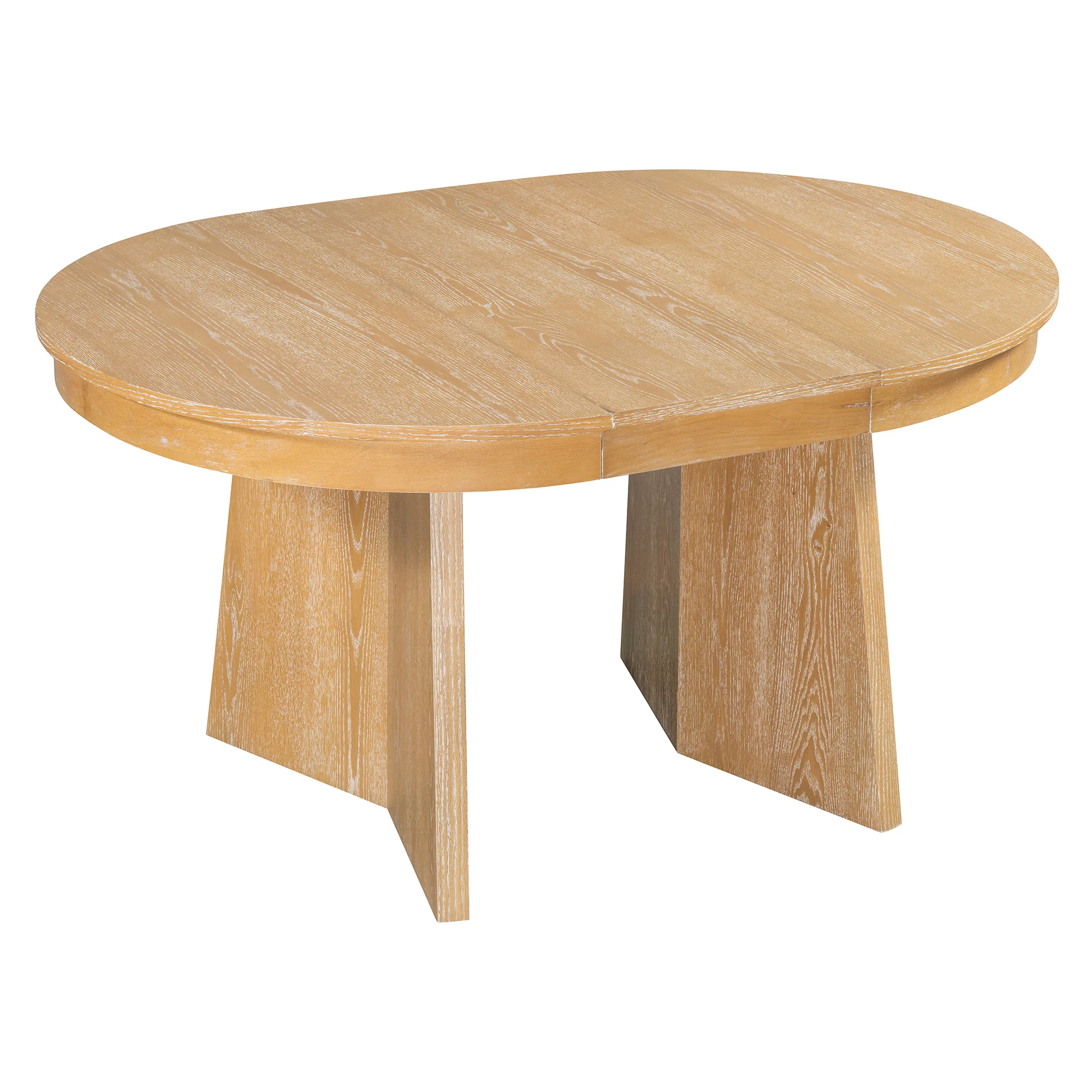 Walker Edison | Extendable 5-Piece Round Dining Table Set for 4