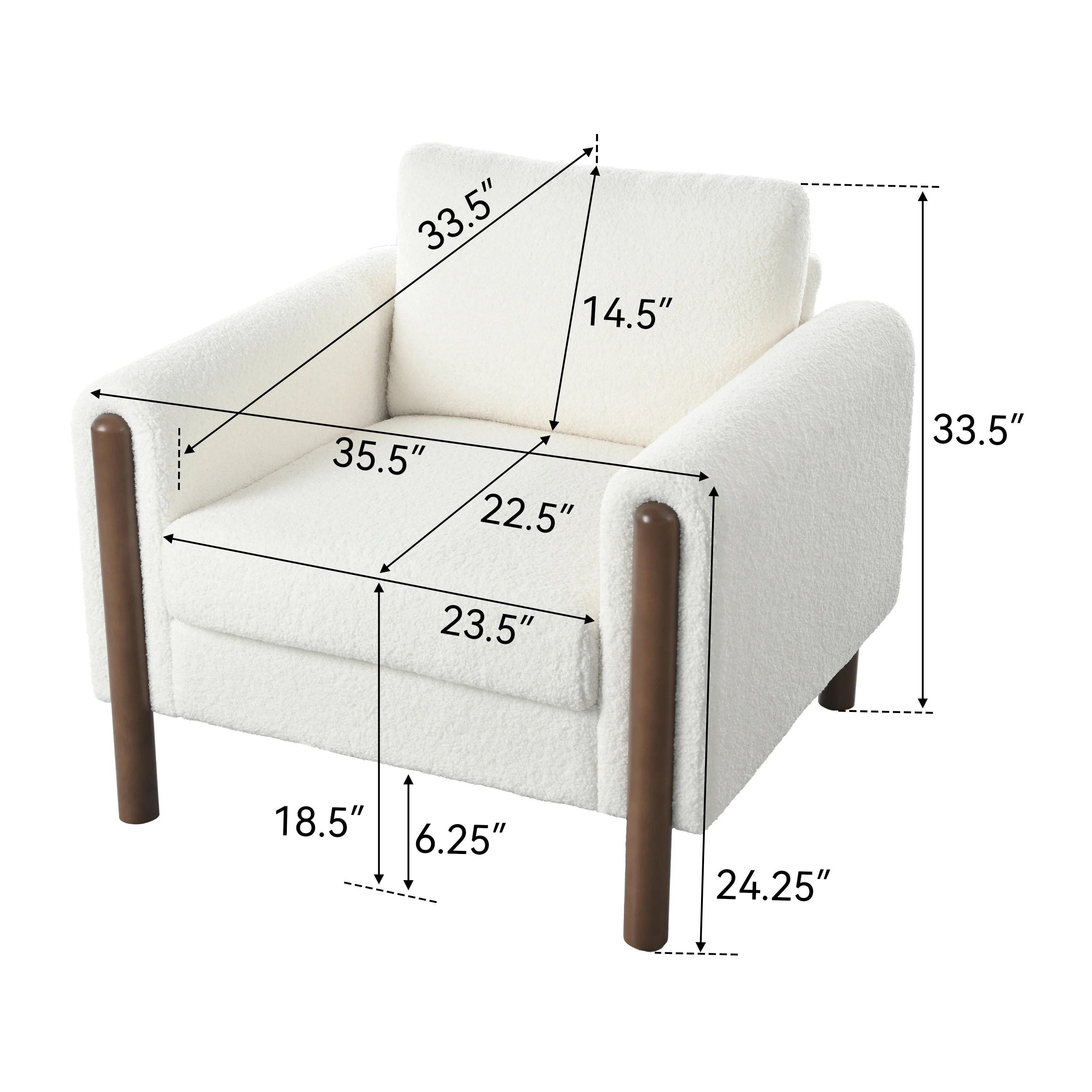 Walker Edison | Teddy Oversized Accent Chair