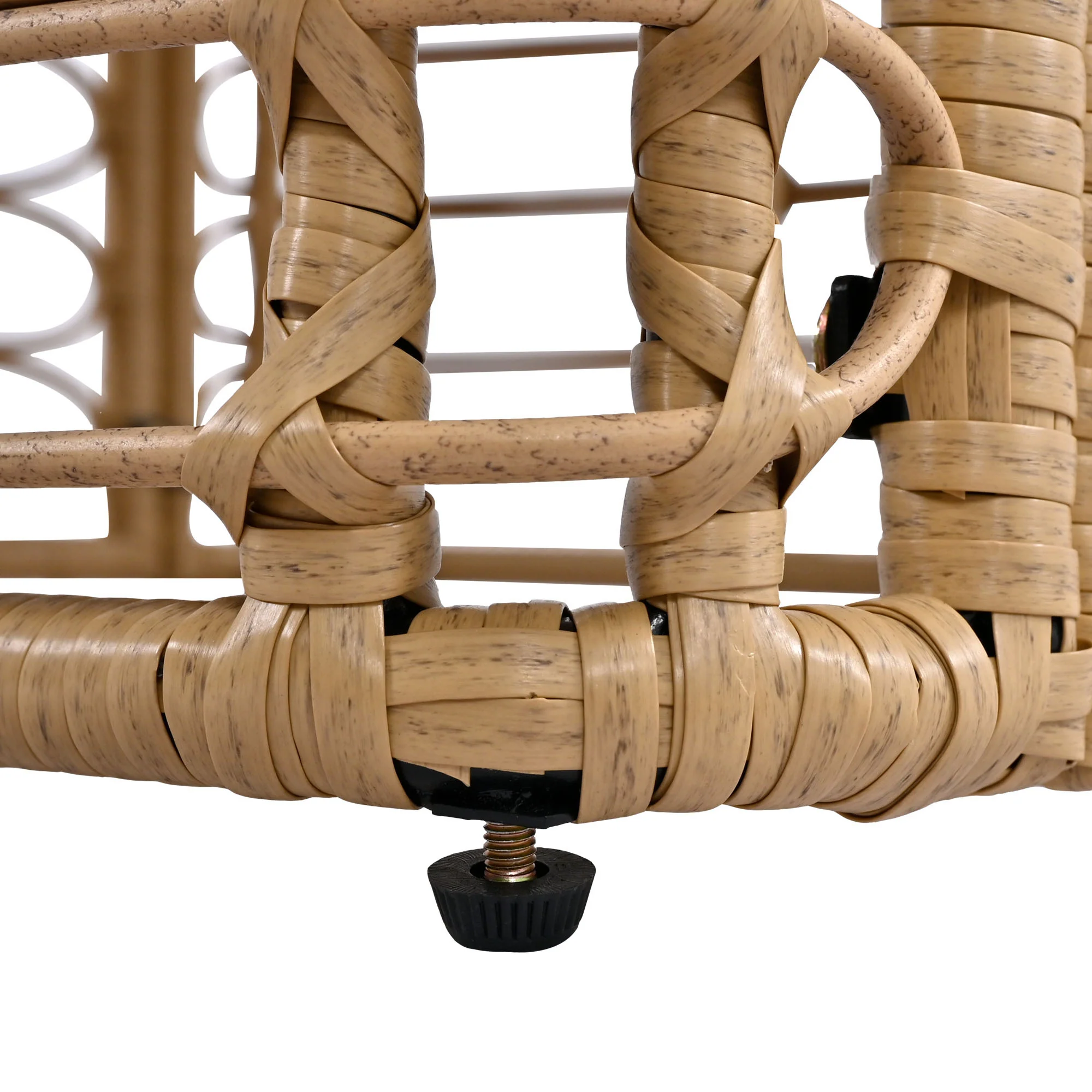 Walker Edison | All-Weather Rattan 7 Piece Outdoor Patio Furniture Set