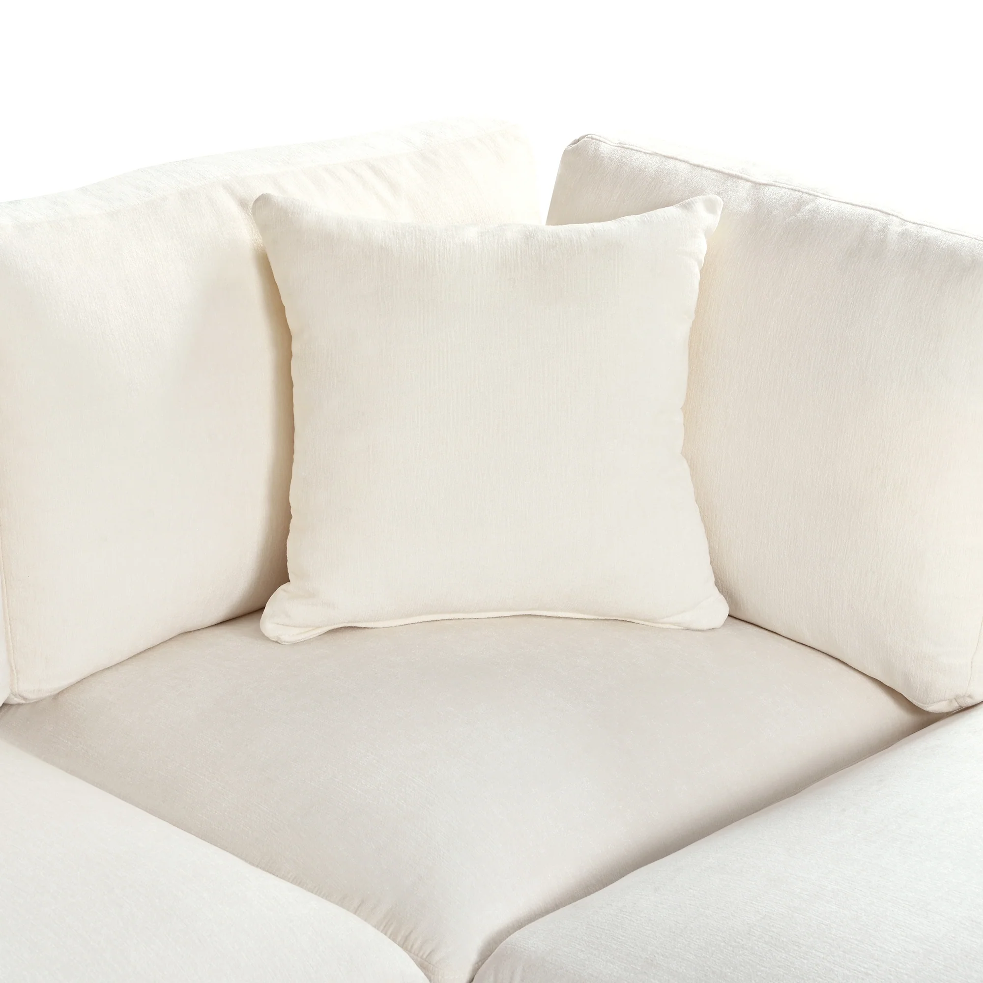 Walker Edison | Modular Sectional Sofa with Removable Storage Ottoman