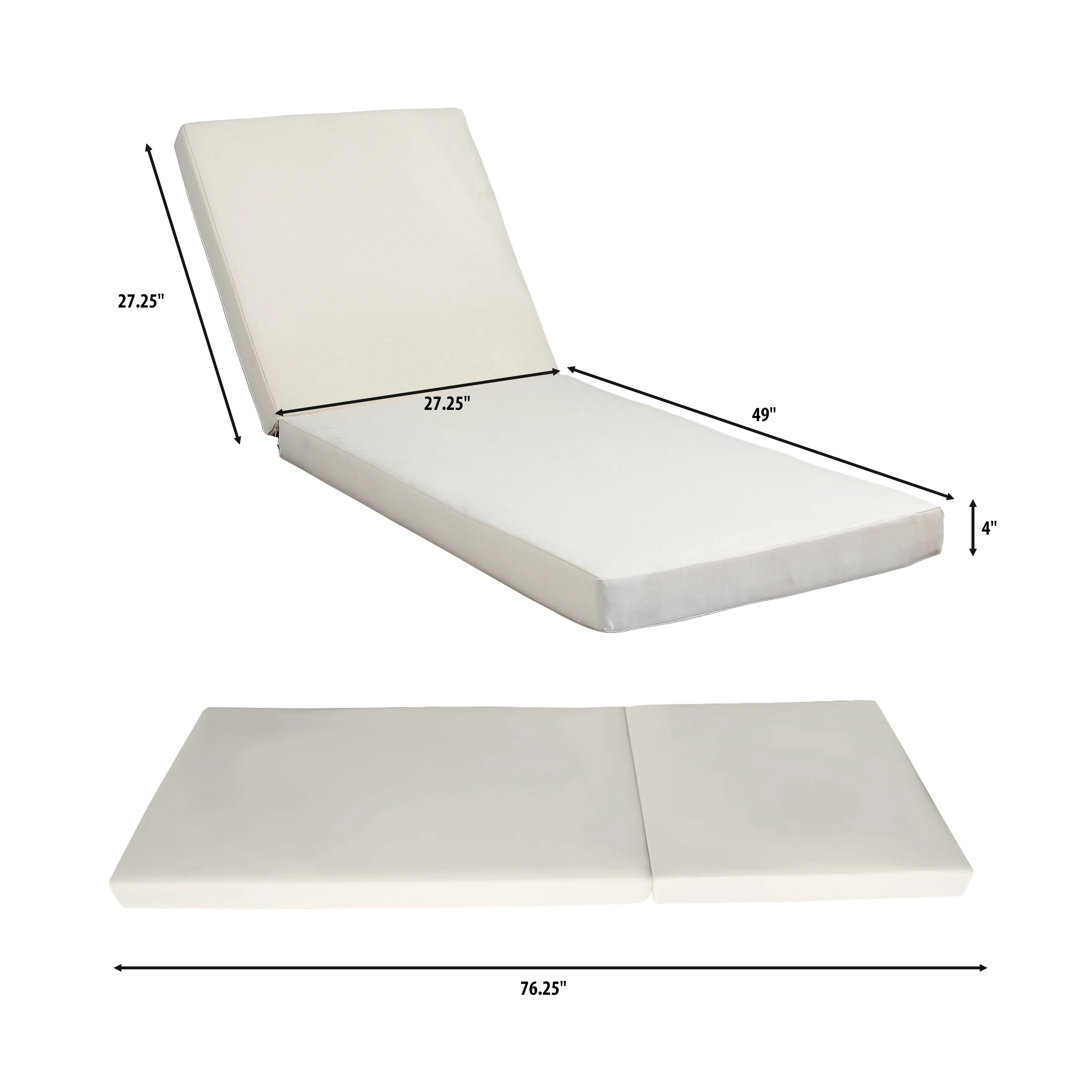 Walker Edison | Outdoor Patio Lounge Chaise Chair